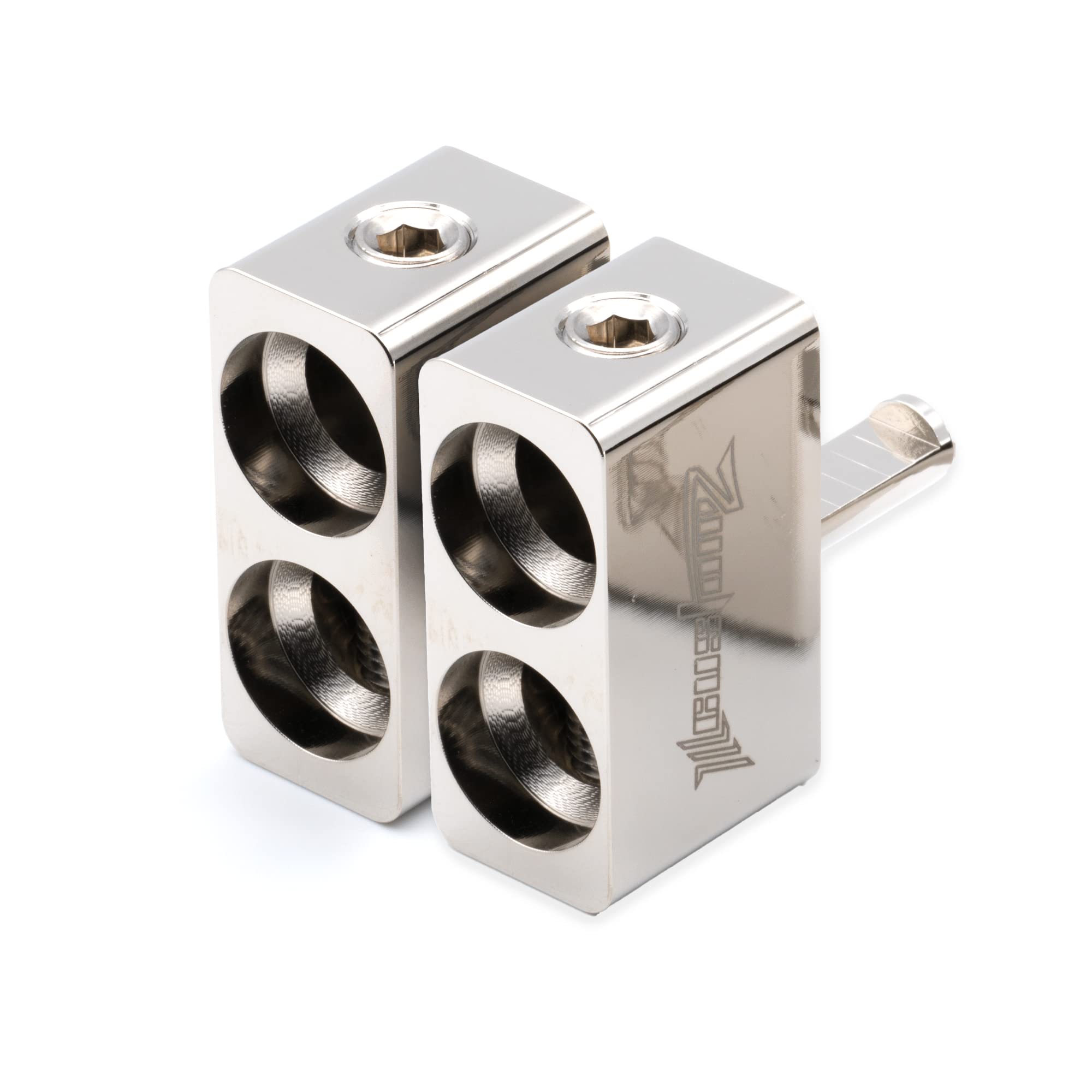 Ill Customz Dual 1/0 Awg To 4 Gauge Offset Amp Input Reducers Pair