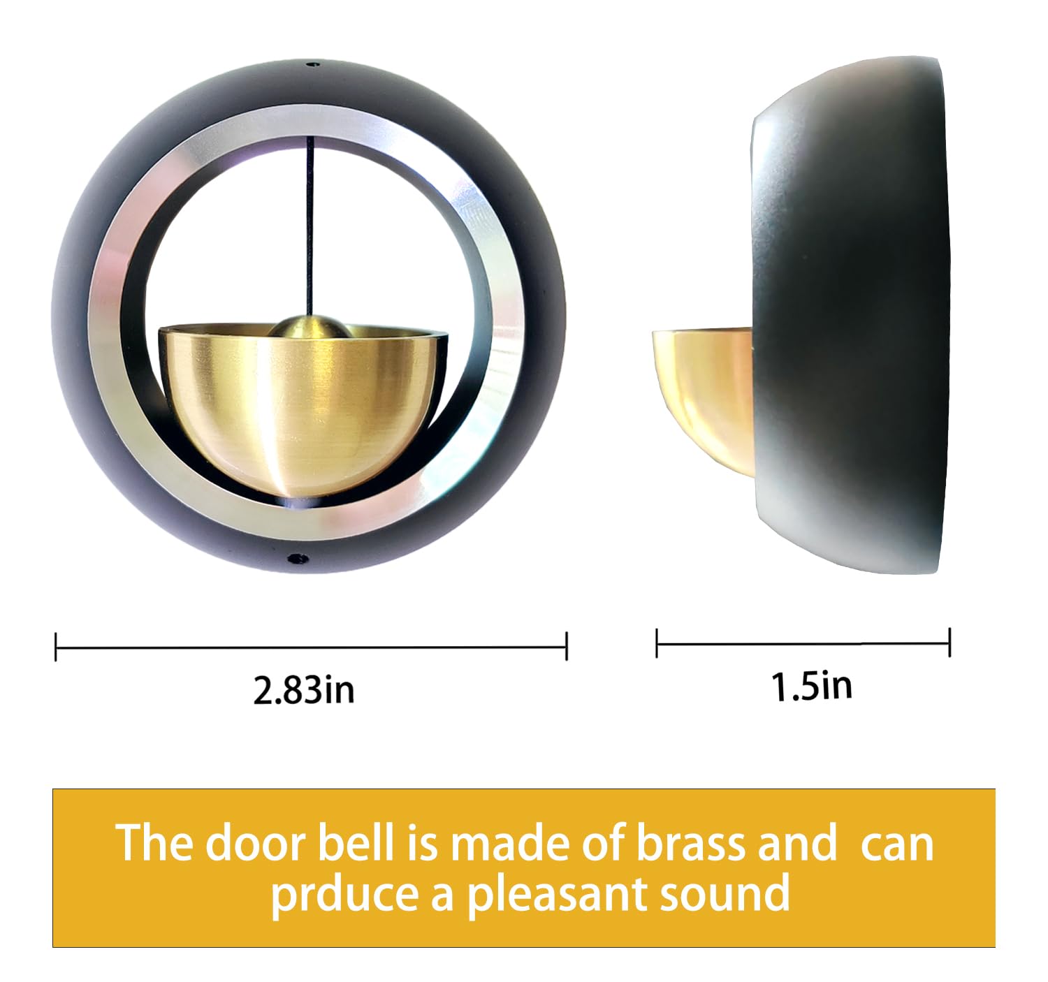 Cizenal Shopkeepers Bell For Door Opening,Door Chime For Business When Entering Magnetically Attached Bells For Door,Unique Busi