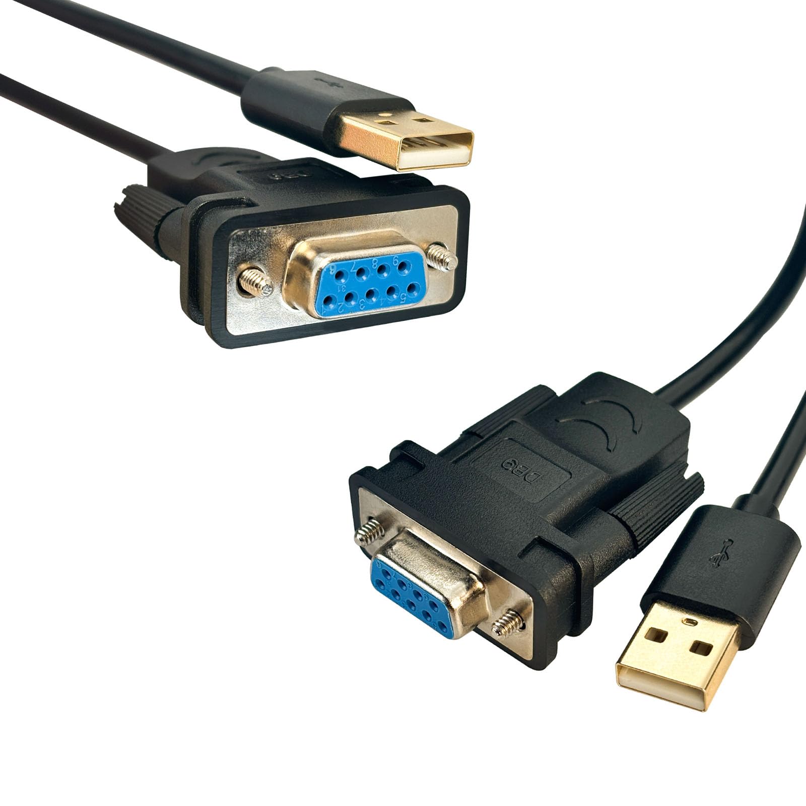 Dsd Tech Sh-Rs232G Usb To Serial Db9 Female Cable Built-In Ftdi Ft232Rl Chip