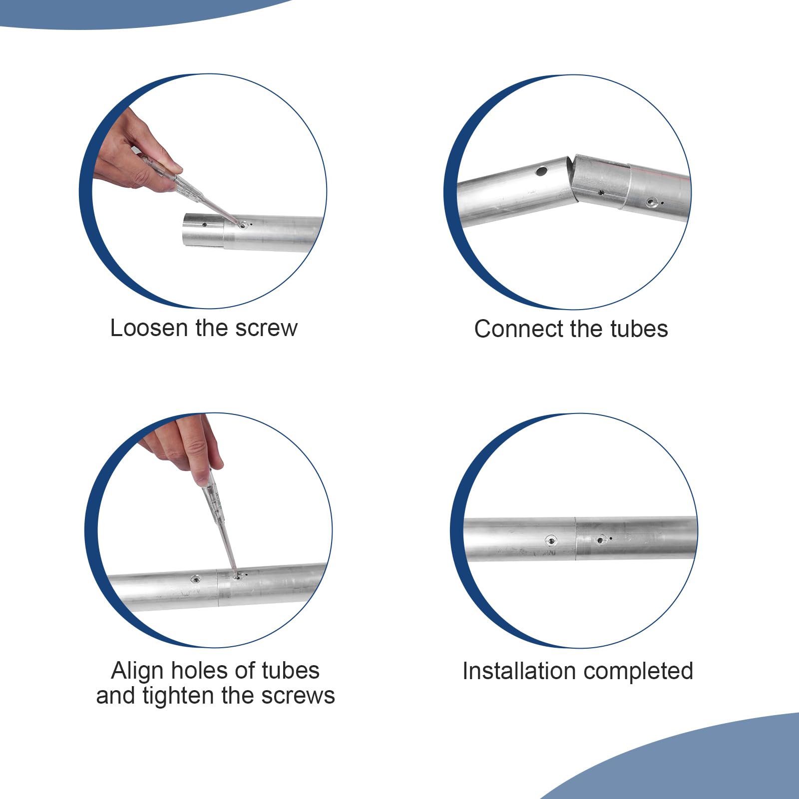 Fotoconic 118' / 3M Metal Tube Crossbar For Electric Motorized, Manual Studio Roller Background Support System