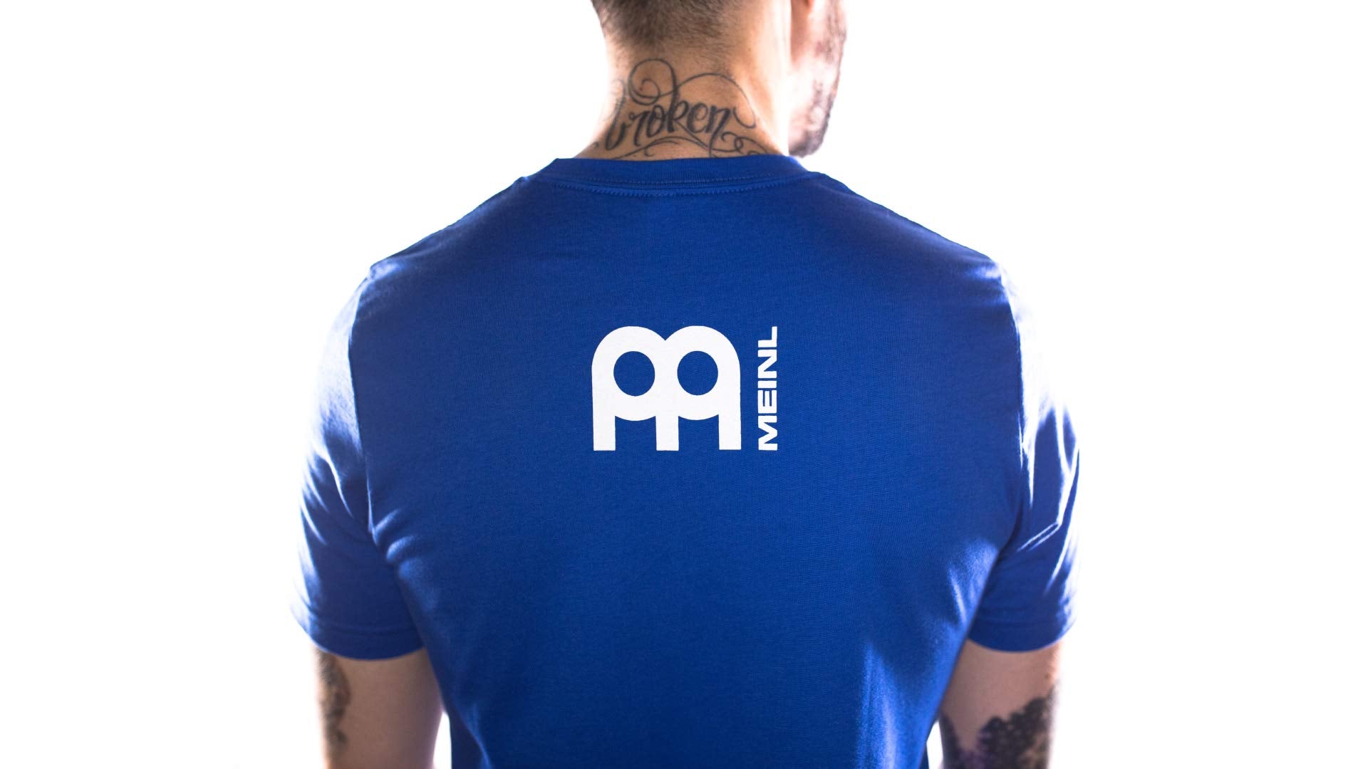 Meinl Cymbals Logo T-Shirt, Blue, Small (S78B-S)