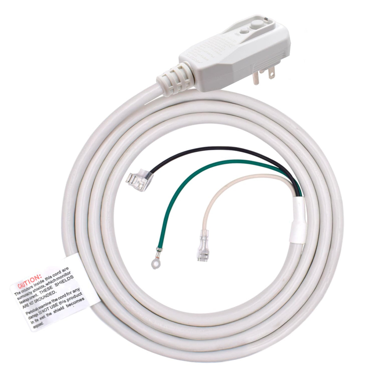 Elegrp 0651513Ly L15515 L22515 16Awg Lcdi Power Cord Plug For A/C Air Conditioner, E250451 Ul Certified, 7.5Ft Leakage Current D