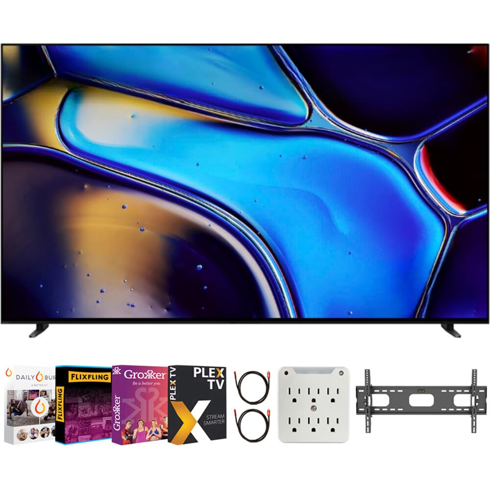 Sony Bravia 8 K55Xr80 55 Inch 4K Hdr Smart Oled Tv Bundle With Premiere Movie Streaming Package & Tv Setup Bundle With Wall Moun