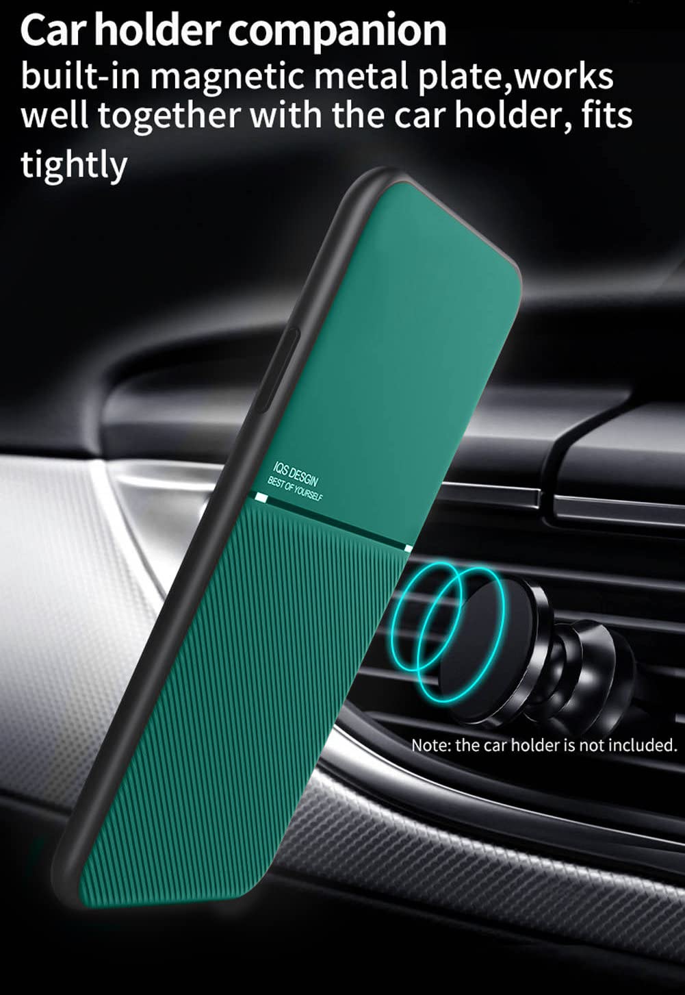 Kepuch Mowen Case Cover Bumper Built In Metal Plate For Xiaomi 11 Lite   Green