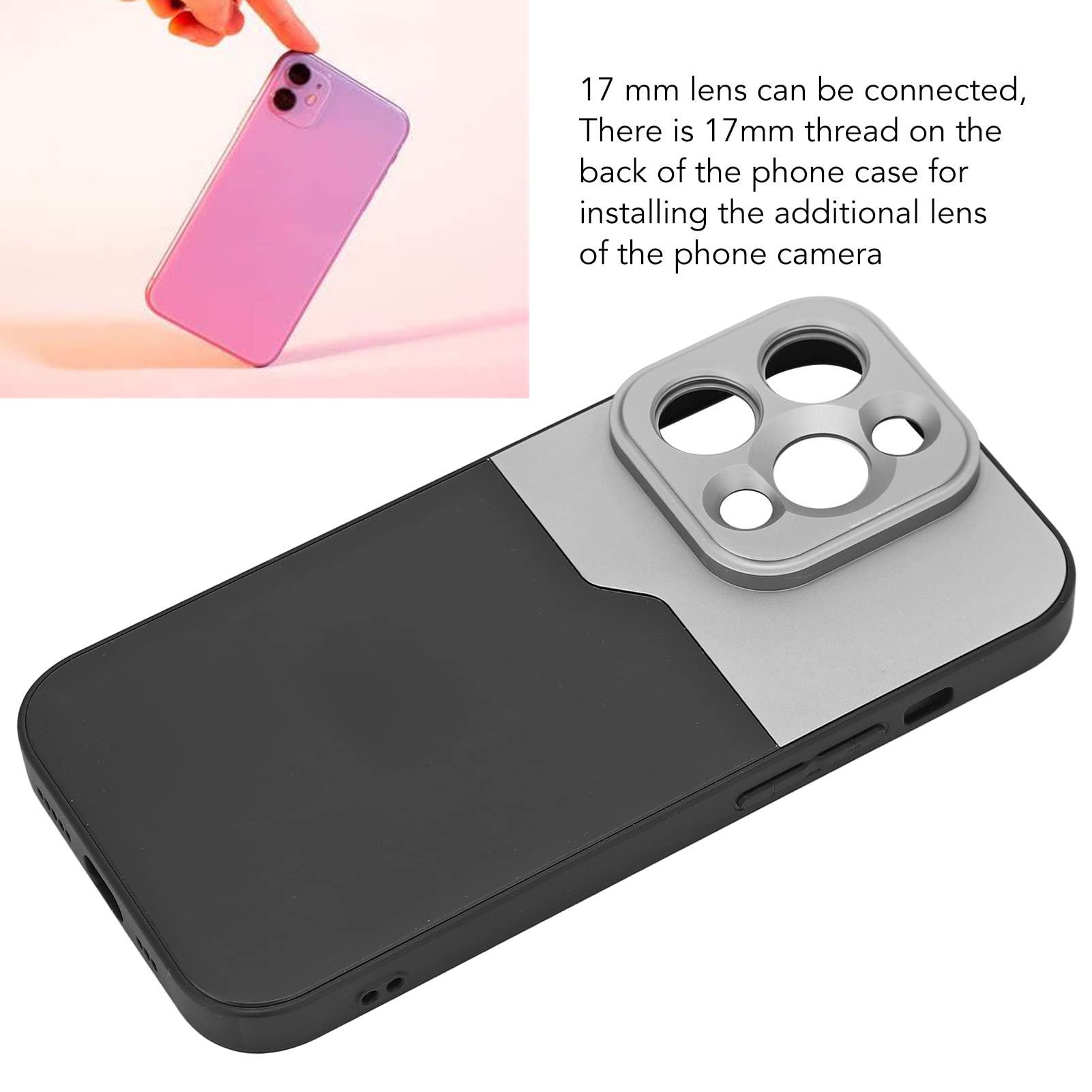 For 14 Pro Case, Shockproof Phone Protective Case With 17Mm Thread Lens Mount, Cell Phone Basic Cases, And Super Light