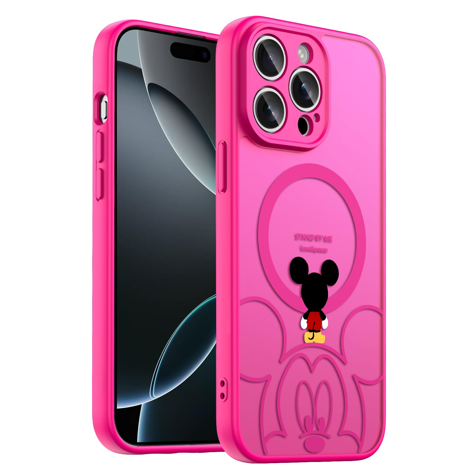 Lastma Case for iPhone 16 Pro Max [Compatible with MagSafe], Cute Design Magnetic Colorful [Translucent Matte] Soft Bumper Hard 