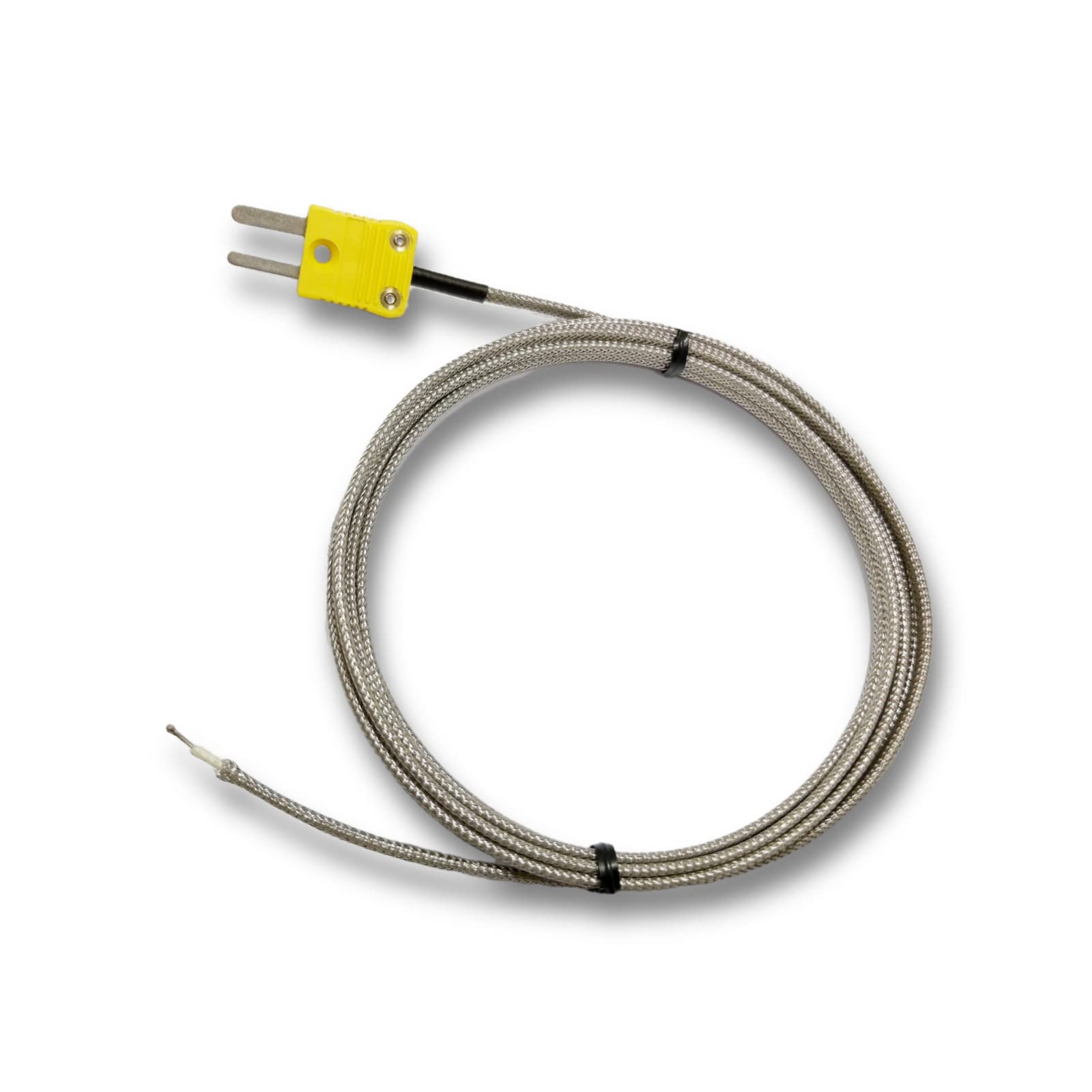 Tcelec Tce K01Ht 2000 K Type Metal Wrapped Durable And High Temperature Resistant Thermocouple Sensor Probe For Oven And Furnace