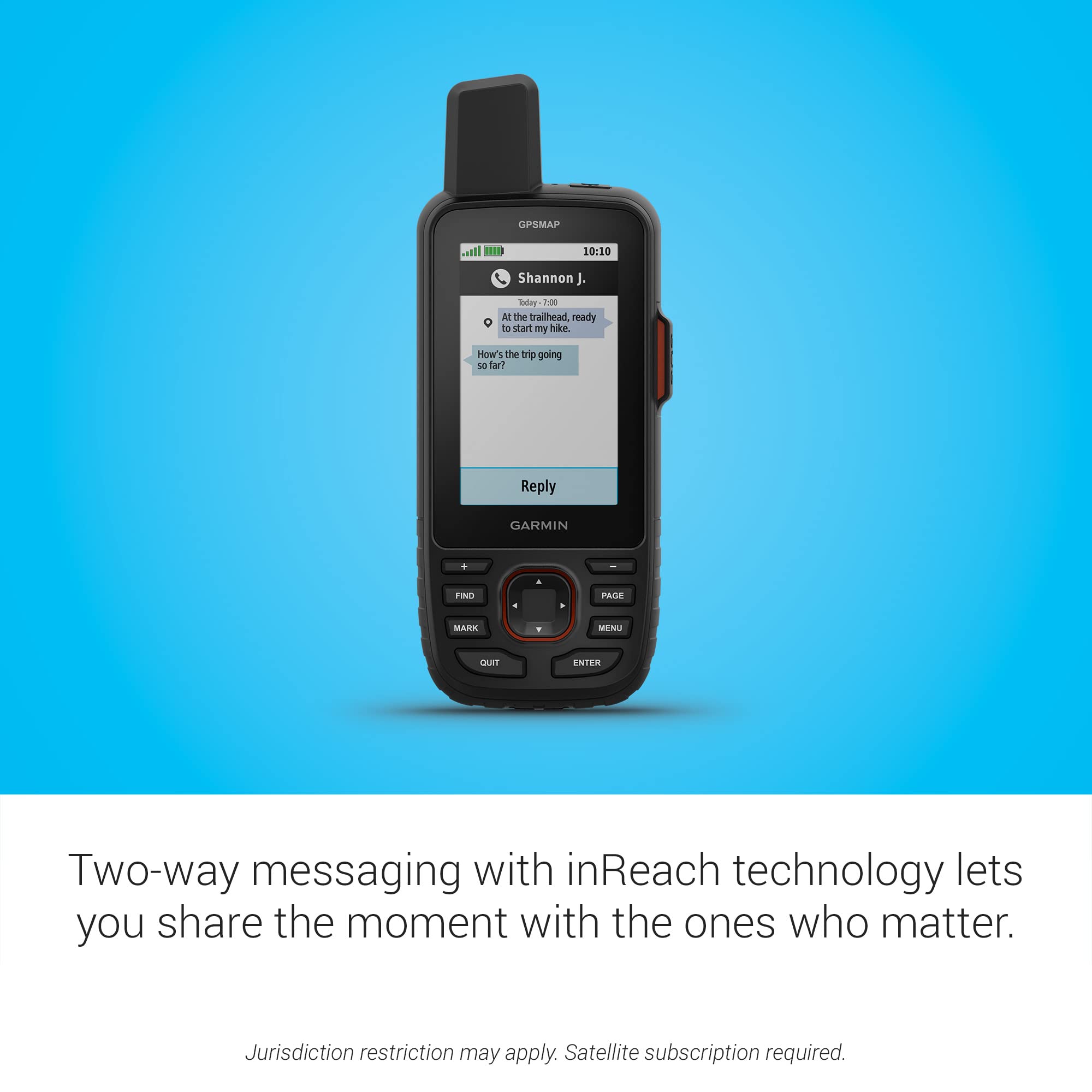 Garmin Gpsmap 67I Rugged Gps Handheld With Inreach Satellite Technology, Two-Way Messaging, Interactive Sos, Mapping