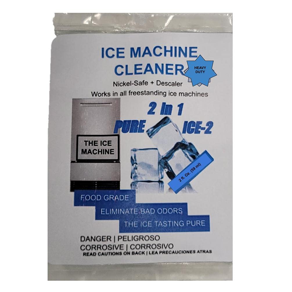 Glob Pro Solutions Freestanding Ice Maker Machine Cleaner Compatible With 37050, 41978 U Line, Ice O Matic, Jenn Air, Blaze, Man