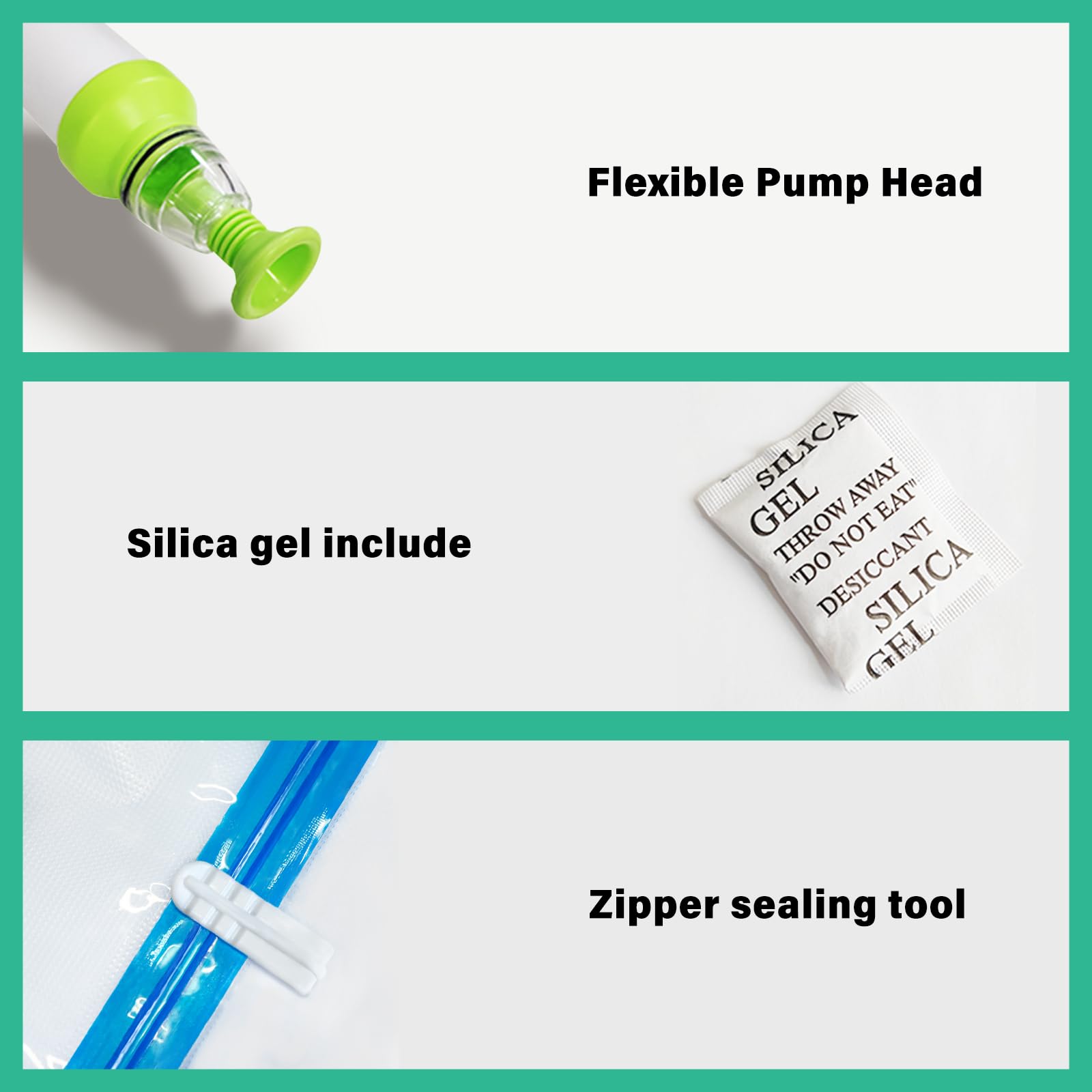 Ajoyib 3D Printer Filament Storage Kit 20Pcs Vacuum Storage Sealing Bags With Desiccants & Pump Moisture Proof Filament Dry 30 *