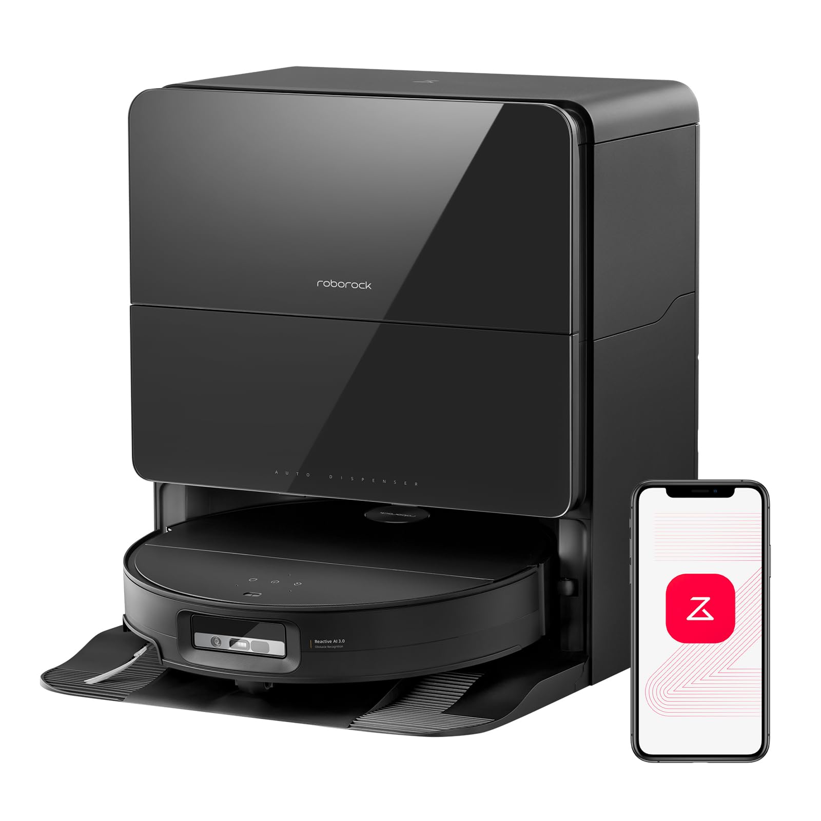 roborock Saros 10 Robot Vacuum and Mop, 22,000Pa Suction, AI Obstacle Avoidance, 3.14-inch Ultra Thin, Intelligent Dirt Detectio