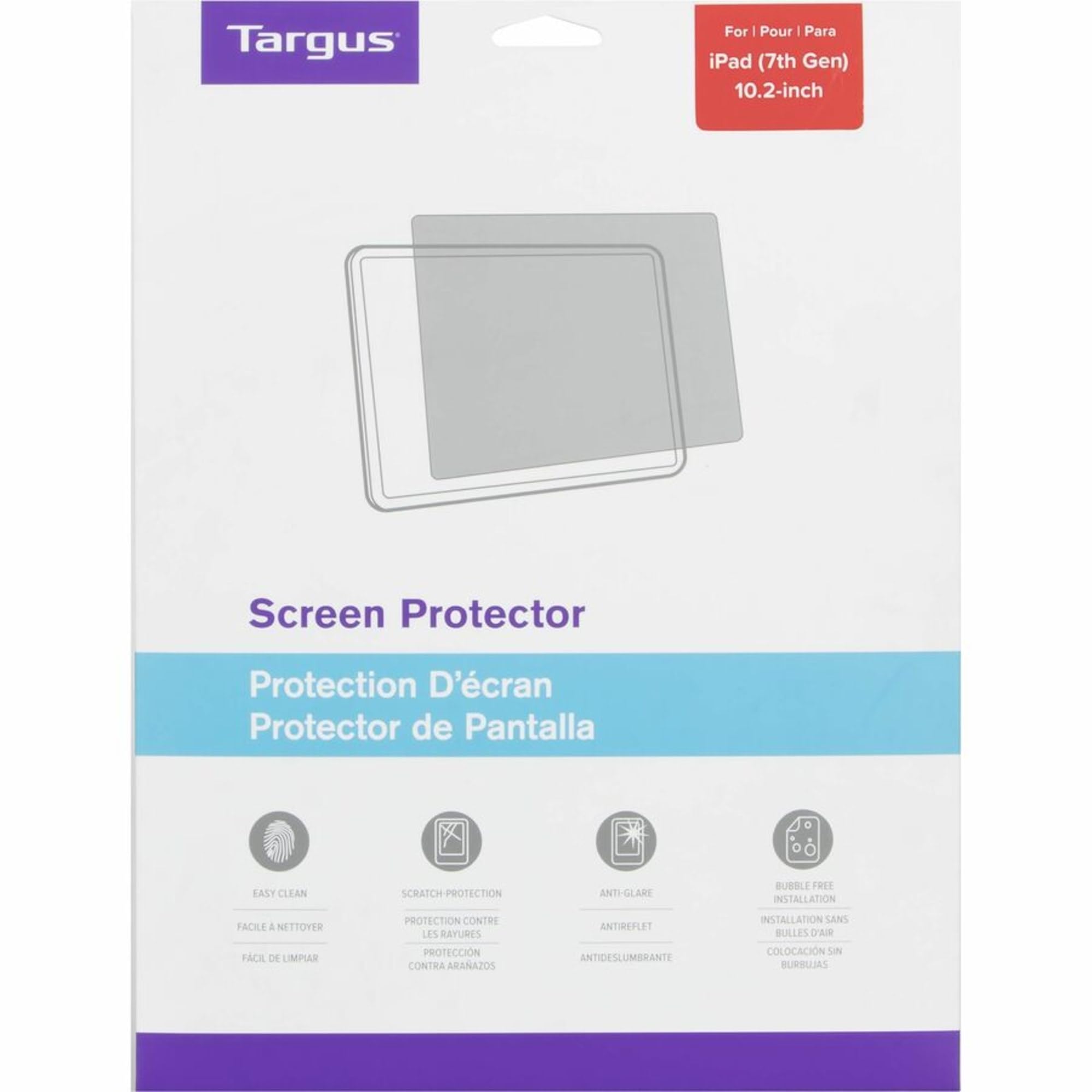Targus Awv102Gl Scratch-Resistant Screen Protector For Ipad (7Th Gen.) 10.2