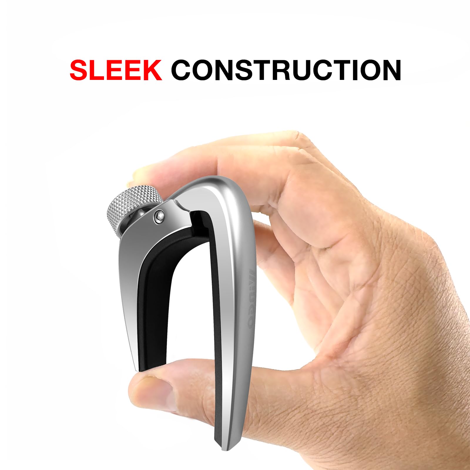 Wingo Pro Guitar Capo For Acoustic Electric Guitars   Chrome Capotraste