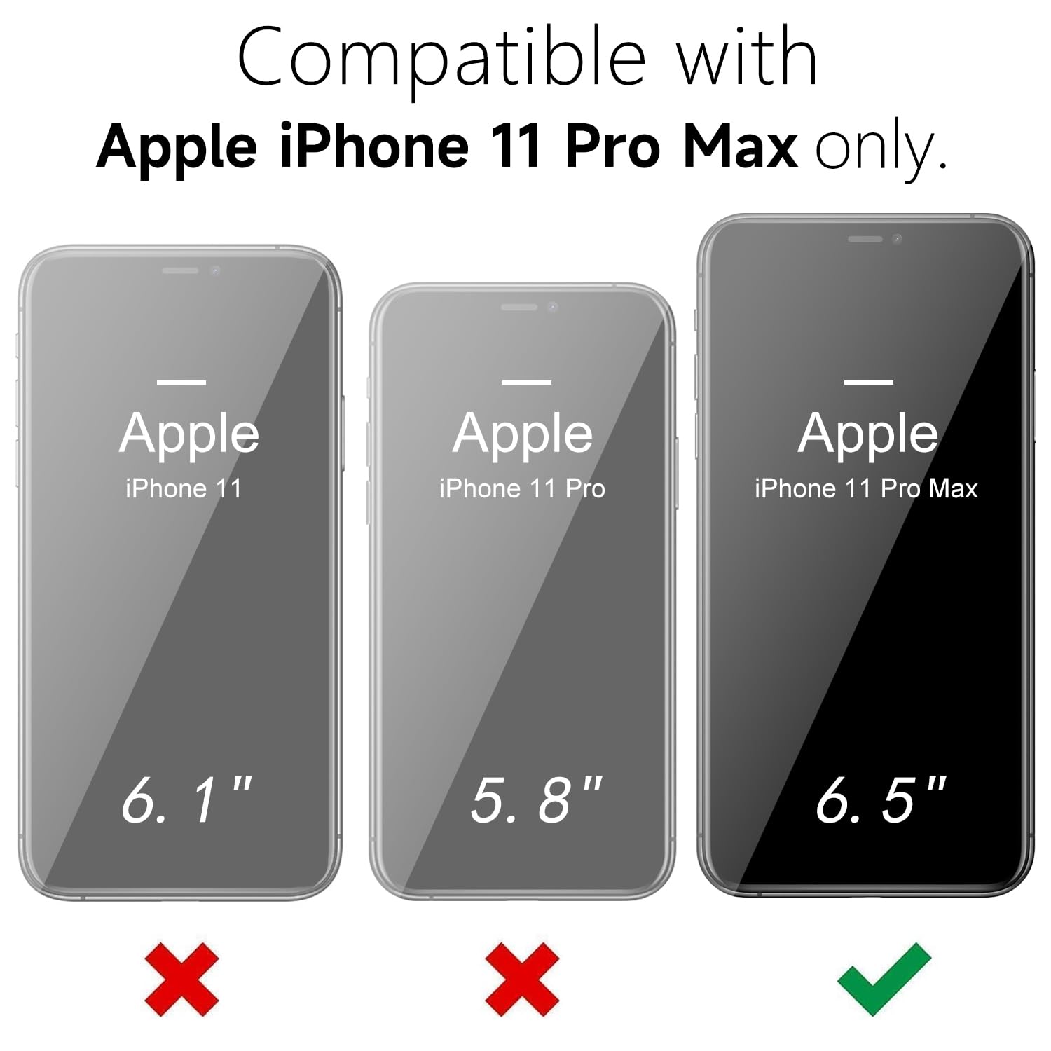 Oakxco For Iphone 11 Pro Max Phone Case Liquid Silicone, Thin Slim Soft Rubber Gel Tpu Plain Simple Cover For Women Girl Cute, M