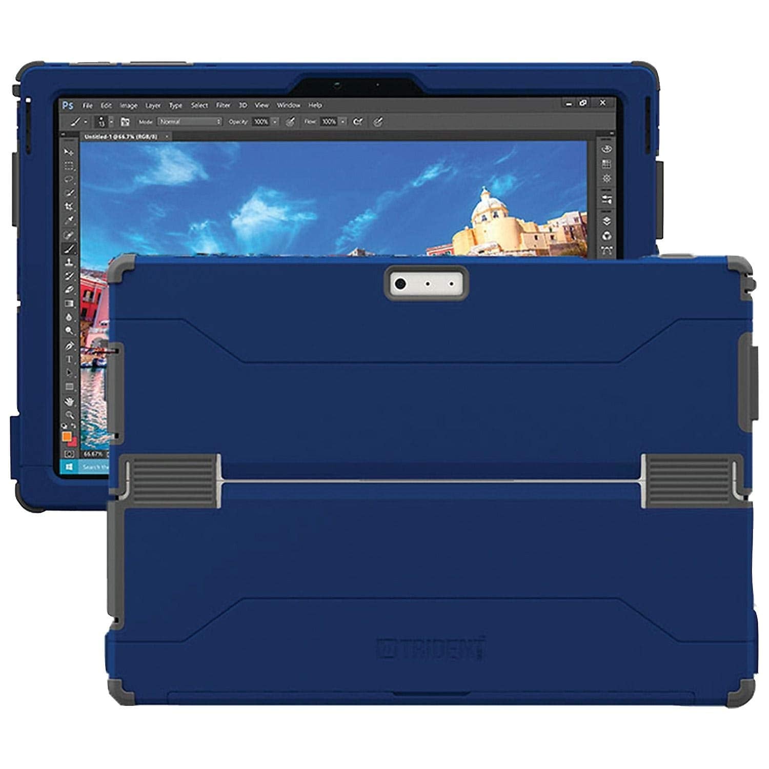 Trident Dual Layer Protective Case For Microsoft Surface Pro 4 (Cyclops Edition, Navy Blue)