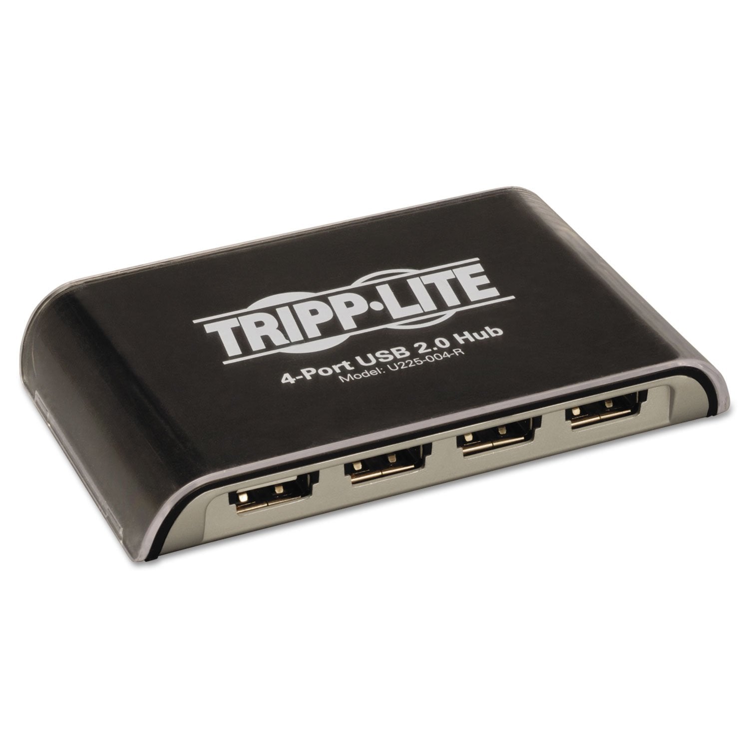 Tripp Lite U225004R 4 Port Usb Mini Hub, Black/Silver