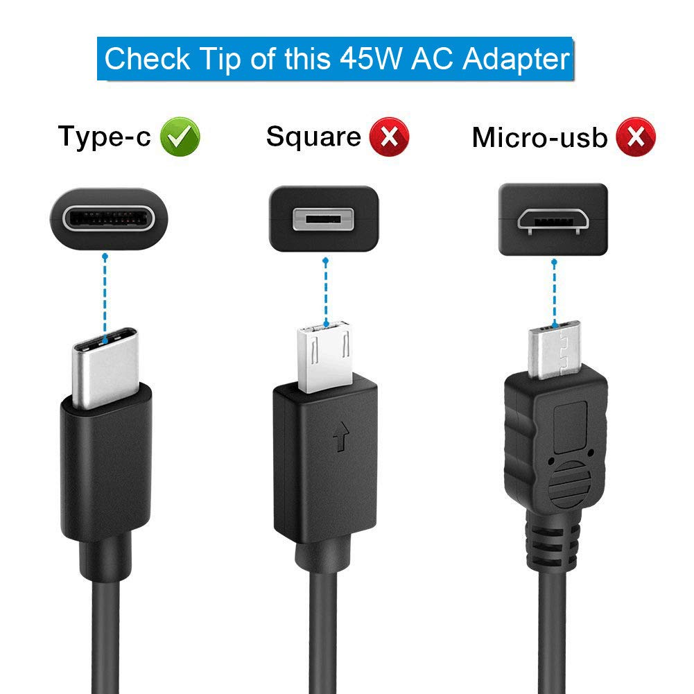 45W Usb C Ac Charger For Lenovo Chromebook C330 300E 100E 500E S330 Thinkpad E14 E15 L13 L14 L15 14S T14 T14S T15 X13 X1 Carbon T480 T580S P52S P53S Yoga C940 C740 730 910 920 13 730 13Ikb
