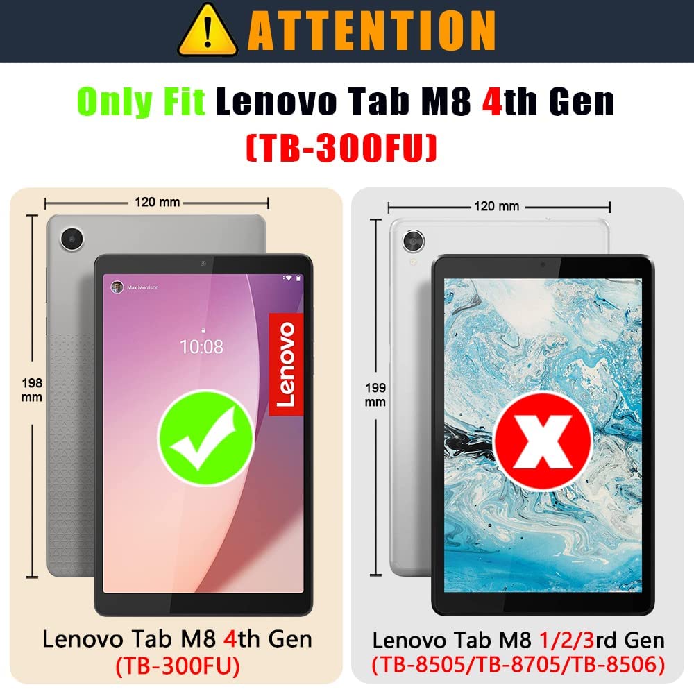 Dingguagua For Lenovo Tab M8 Gen 4 Case 2023,Lightweight Slim Shell Stand Cover For Lenovo Tab M8 4Th Gen Tablet Tb300Fu,Don'T T