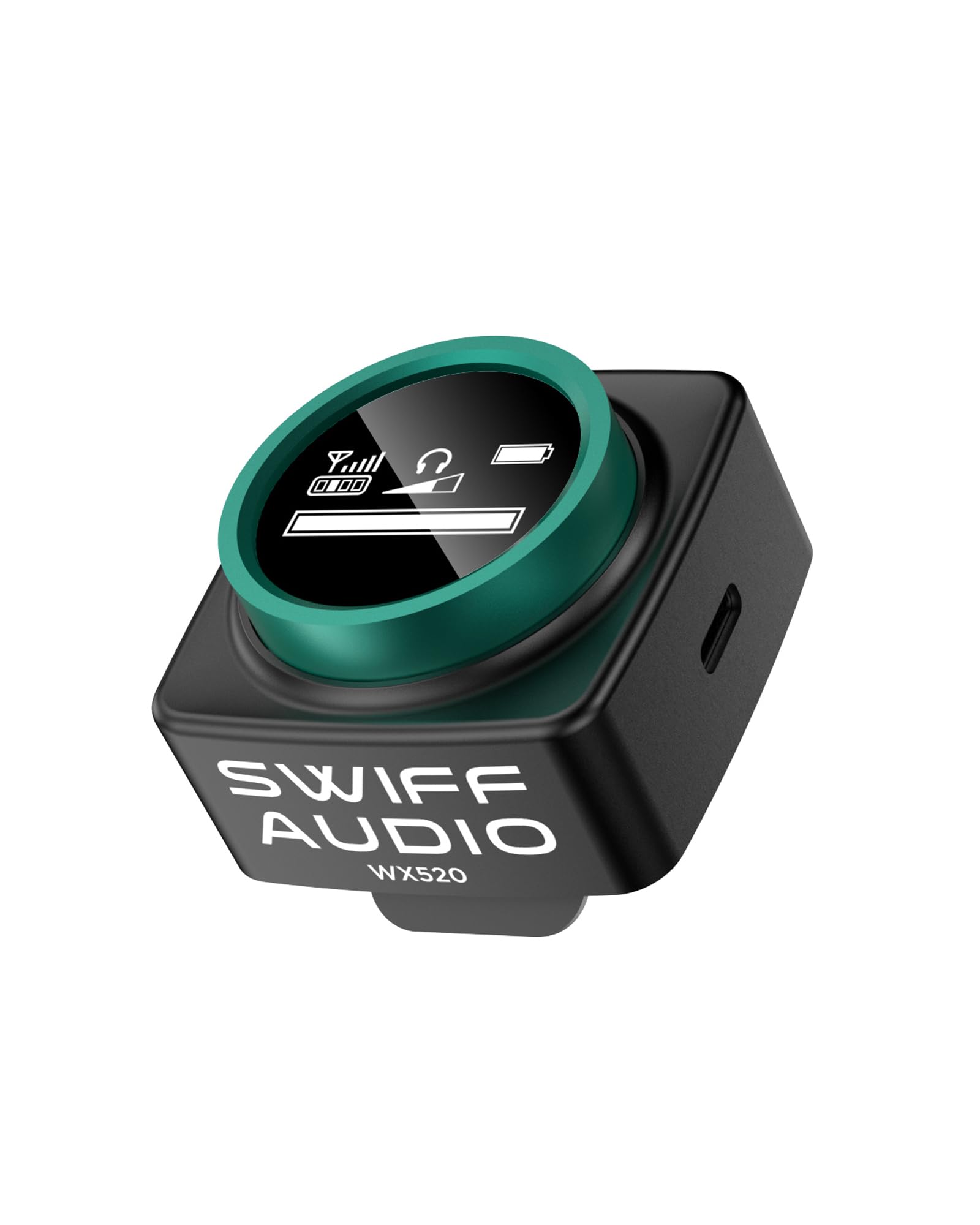 SWIFF WX520R Wireless in-Ear Monitor System Receiver, Upgraded 5.8G Stereo IEM System Low Latency with LED Display for Church, B