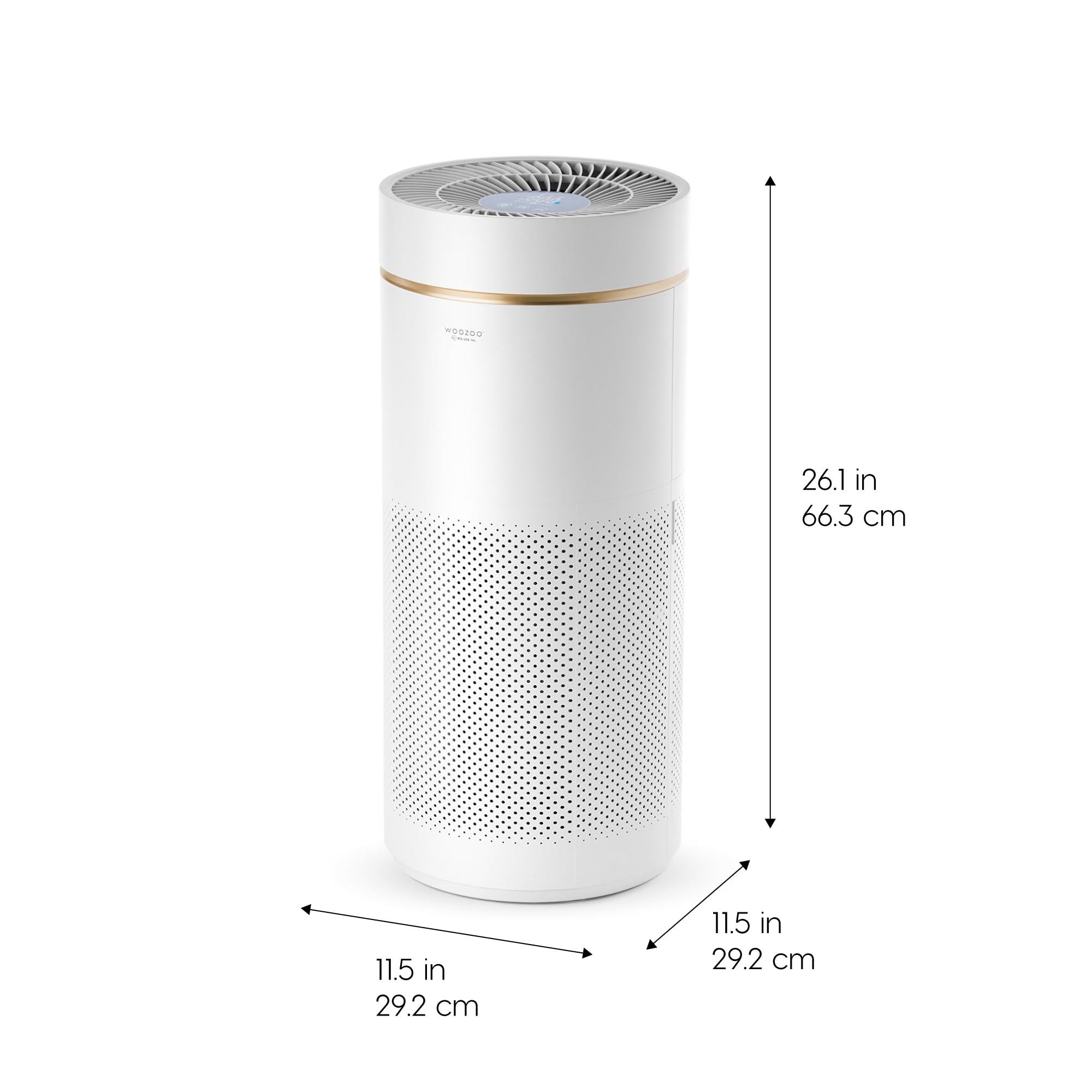 Iris Usa Woozoo Air Purifier For Home Large Rooms Bedroom With H13 True Hepa Filter, Remove Up To 99.97% Of Particles Pollen Pet
