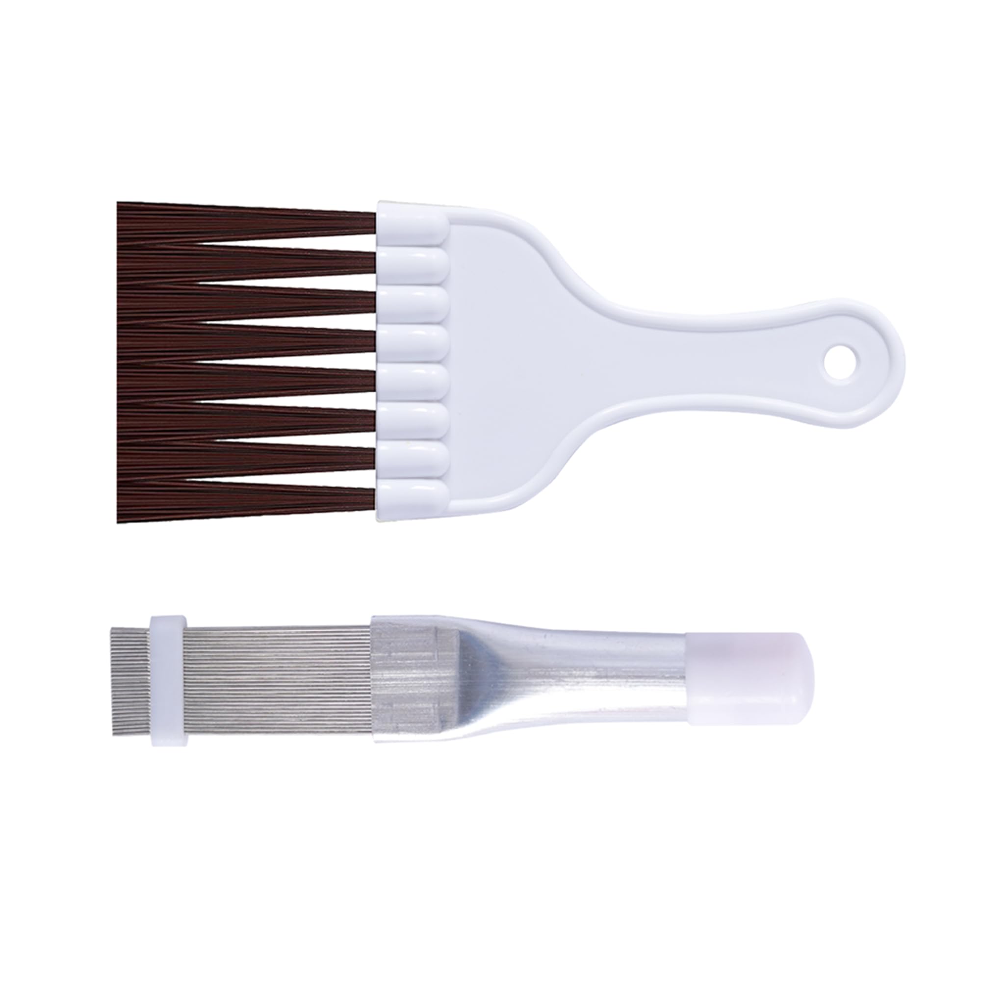 Lonchdan 2Pcs Air Conditioner Fin Comb Cleaner Kit Ac Coil Cleaning Brush Condenser Fin Straightener Ac Evaporator Comb Radiator