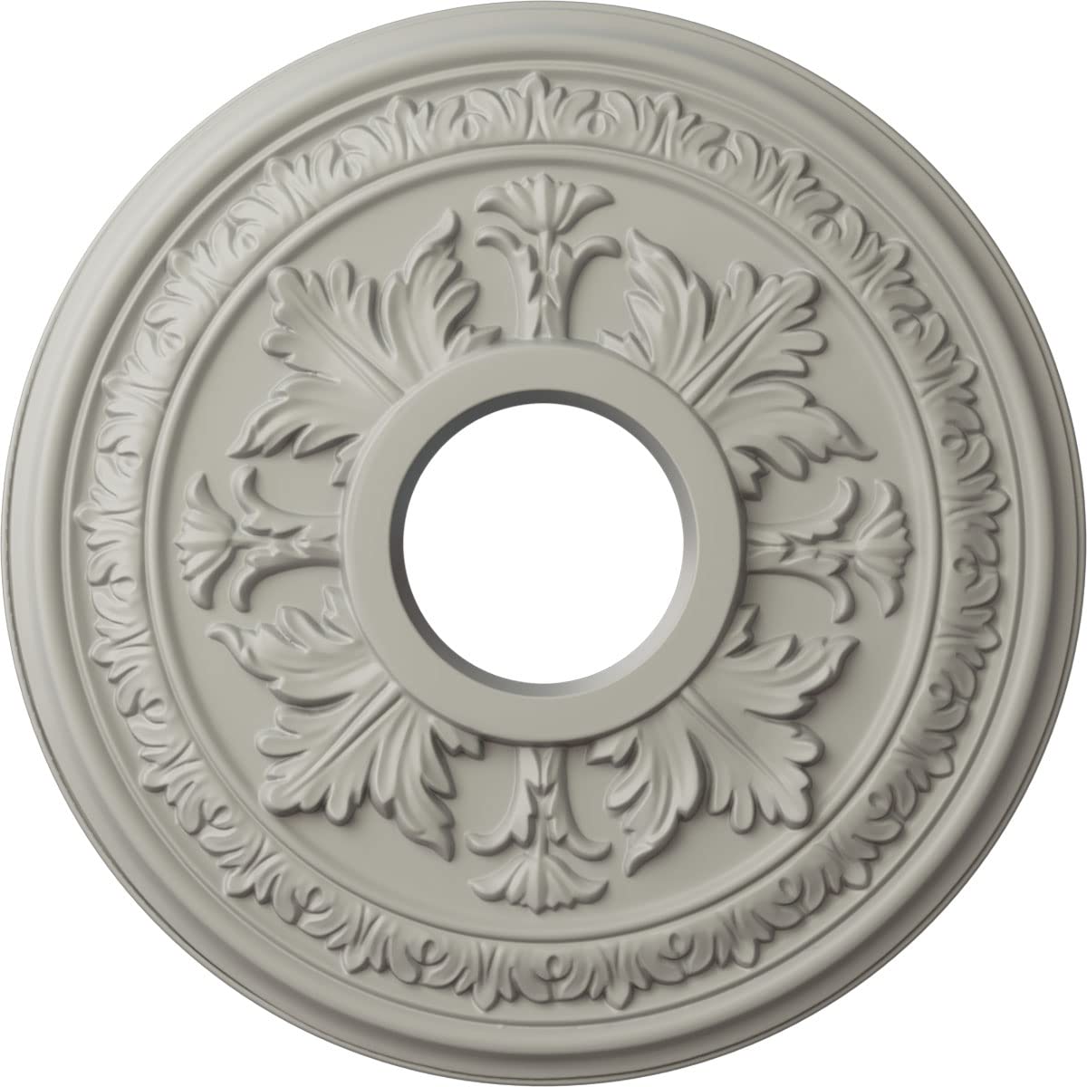 Ekena Millwork Cm15Bapcf Baltimore Ceiling Medallion, 15 3/8''Od X 4 1/4''Id X 1 1/2''P, Hand Painted Pot Of Cream