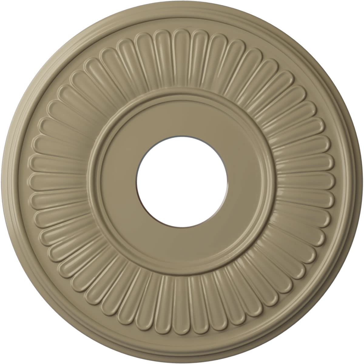 Ekena Millwork CM15BEGDF 15 3/4OD X 3 7/8ID X 3/4P Berkshire Ceiling Medallion Fits Canopies Up to 7, Gobi Desert