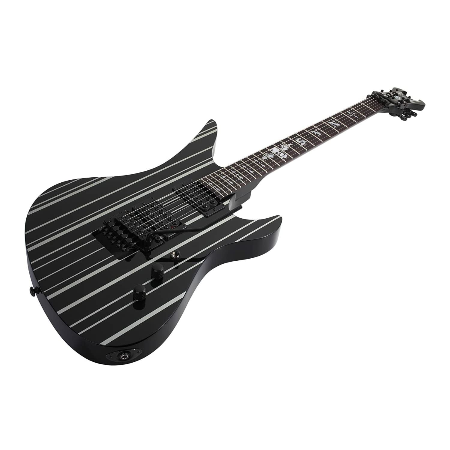 Schecter 6 String Solid Body Electric Guitar, Gloss Black (1739)