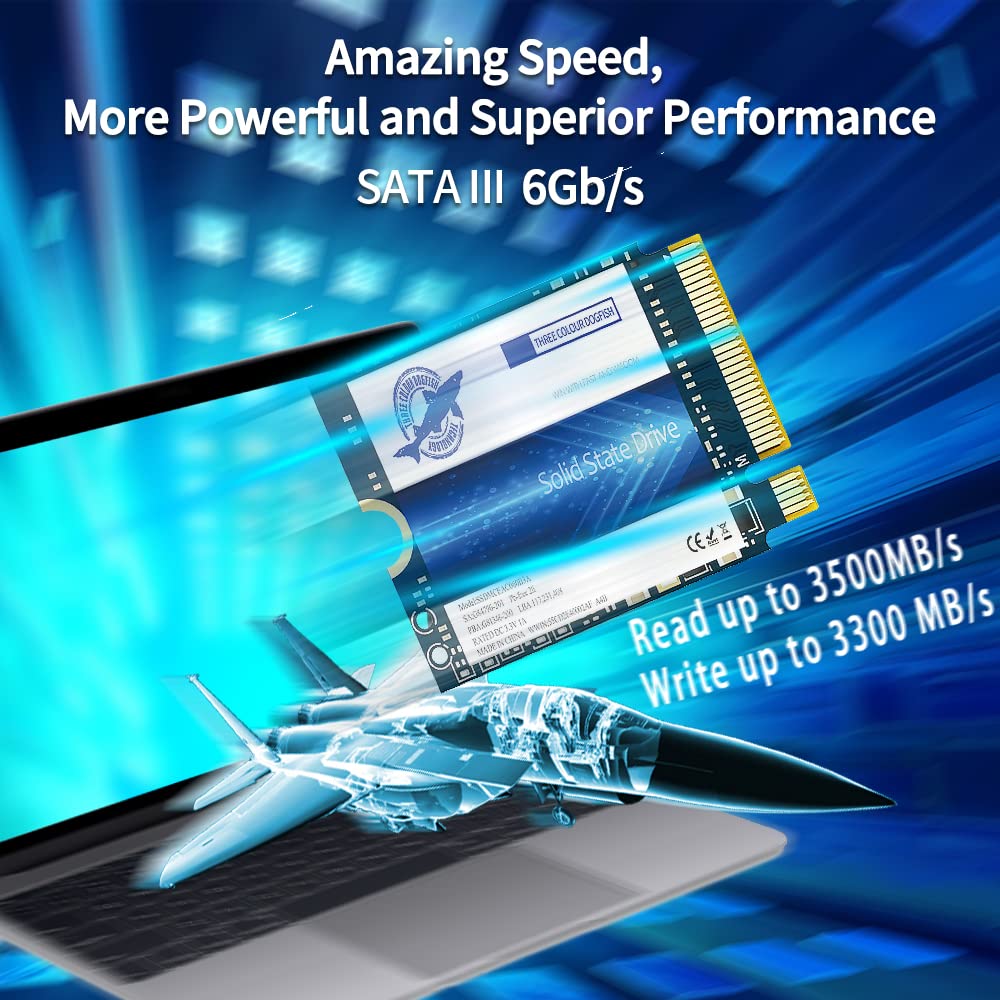 Dogfish Ssd M.2 2230 Nvme Pcie 4.0 256Gb 3D Tlc Nand Gaming Internal Solid State Drive For Steam Deck Ps5 Surface Pro Laptop Des