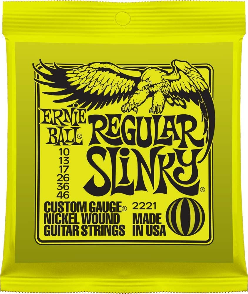 Ernie Ball Mighty Slinky Nickelwound Electric Guitar Strings 8.5 40 Gauge