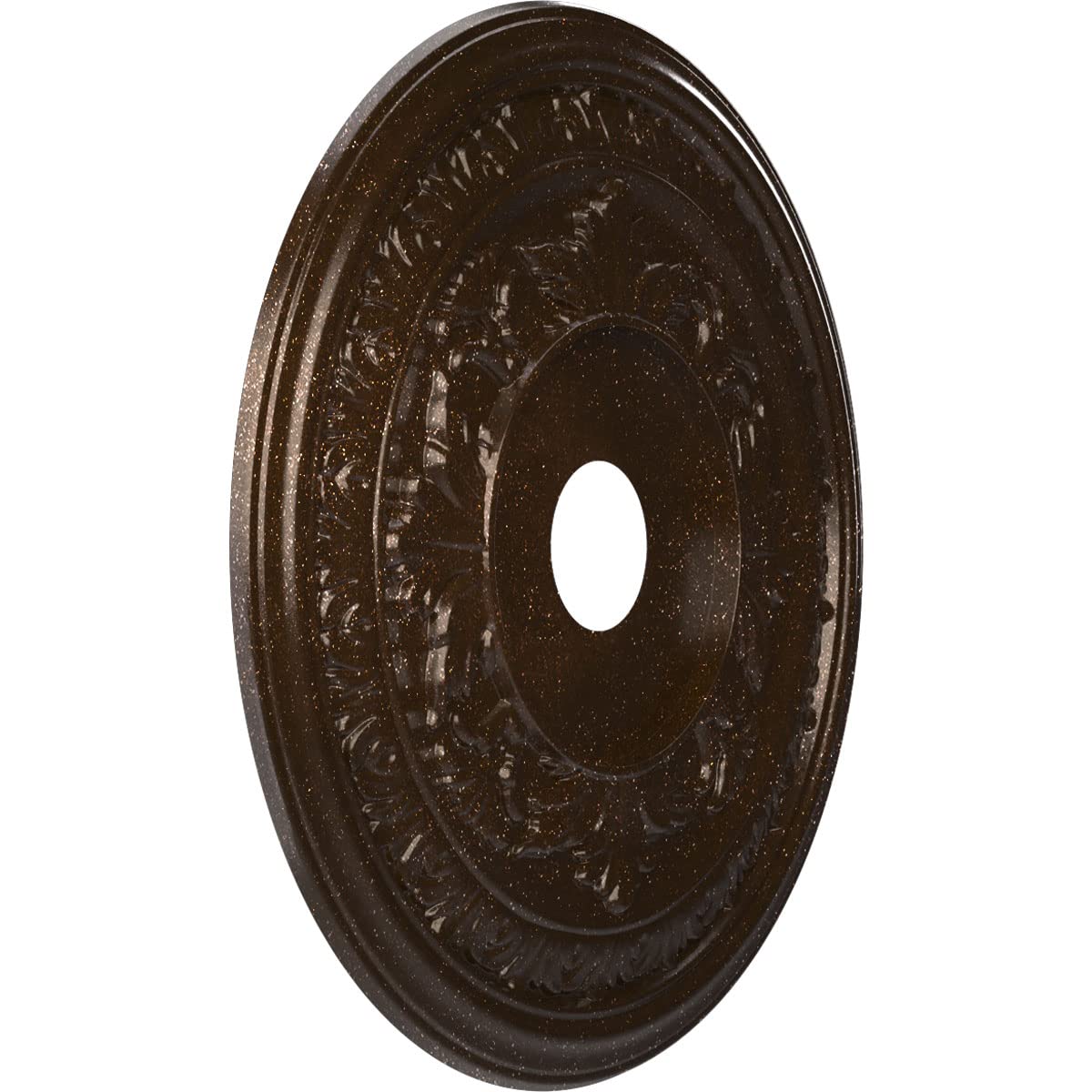 Ekena Millwork Cmp22Baamb Baltimore Thermoformed Pvc Ceiling Medallion (Fits Canopies Up To 7 3/4), 22Od X 3 1/2Id X 1P, Texture