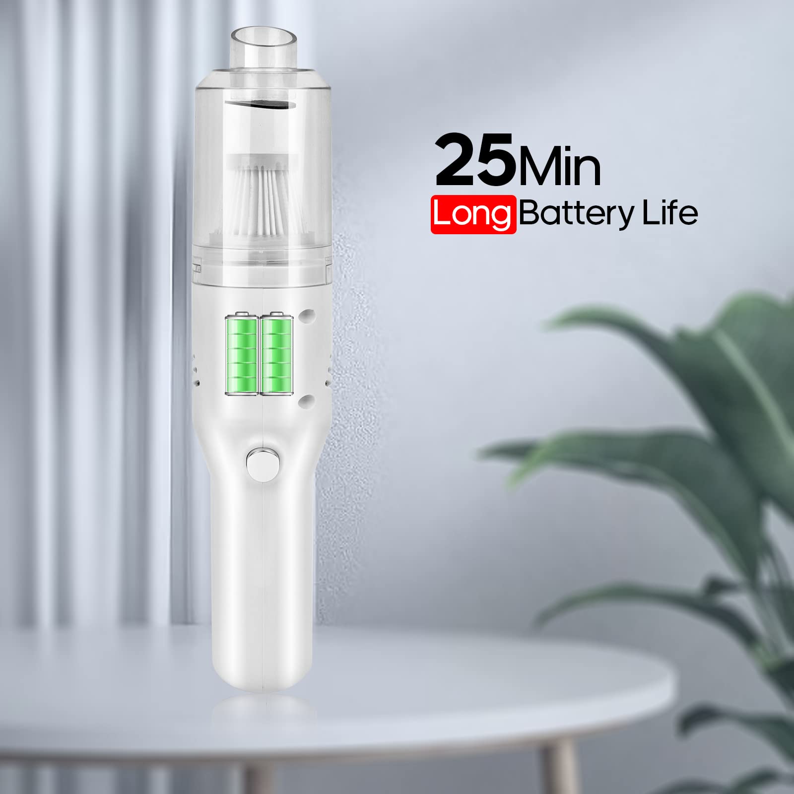 Auloea Wireless Mini Car Vacuum Cleaner(400G) Portable Rechargeable,Handheld Vacuums, Mini But Mighty Dust Busters Cordless Rech
