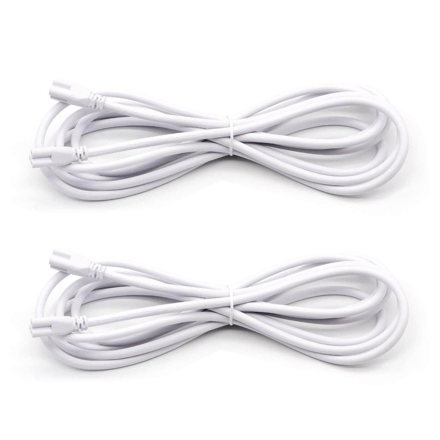 T5 T8 Extension Cords, 10 Ft 3 Meter Connector Cord, 3 Prong Extended Power Cable For Integrated Led Tube Light, Single Led Shop