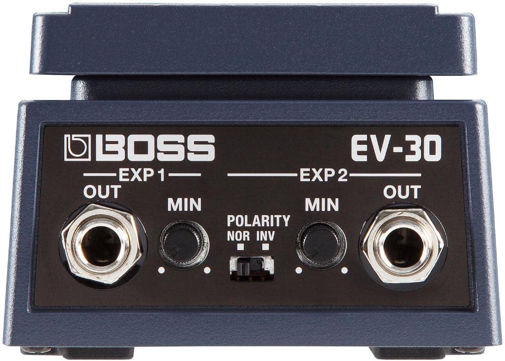 Boss Ev 30 Dual Expression Pedal, Space Saving Expression Pedal With A Rugged Die Cast Aluminum Body