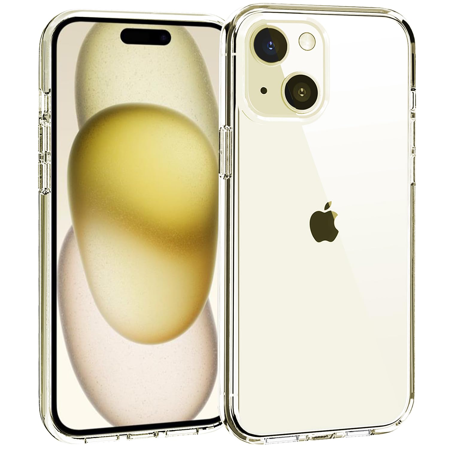 Tenoc Phone Case Compatible With Iphone 15 Plus, Clear Case Shockproof Protective Bumper Slim Cover For 6.7 Inch