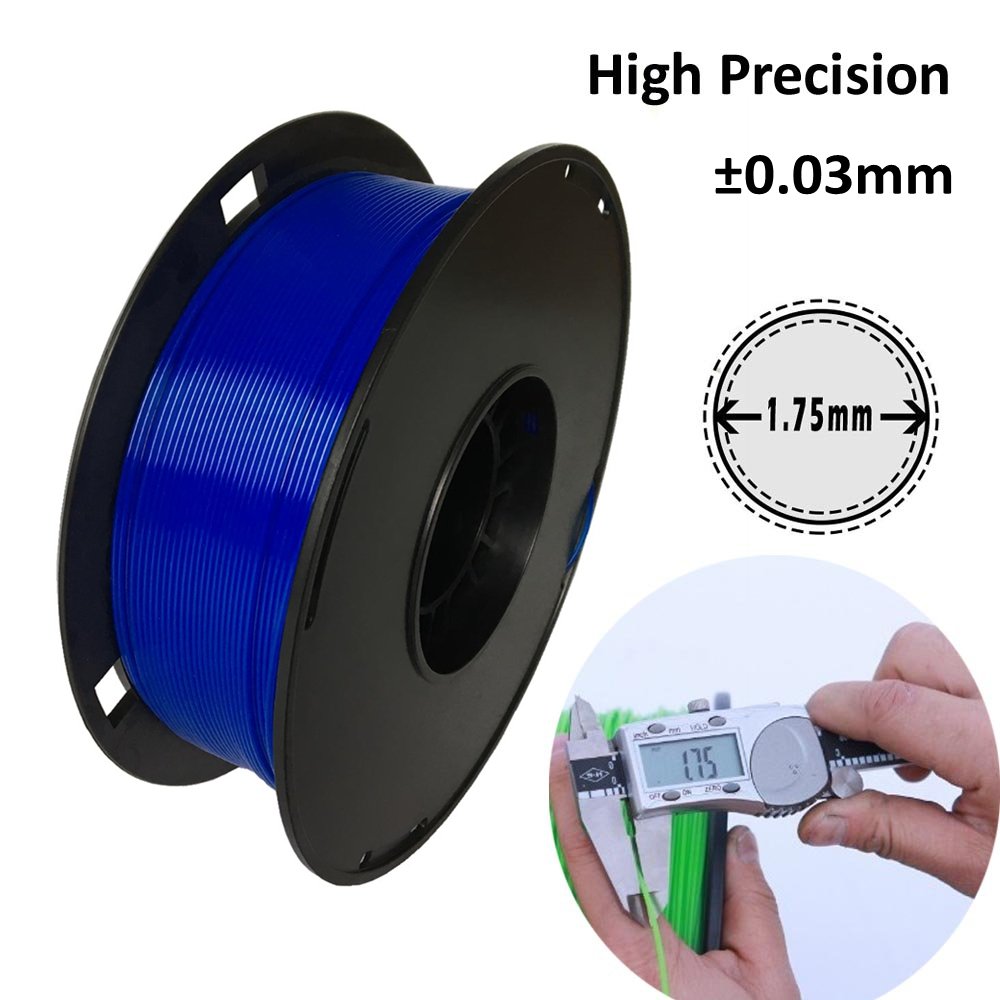 Novamaker Abs Filament 1.75Mm, Blue Abs 3D Printer Filament, 1Kg Spool(2.2Lbs), Dimensional Accuracy +/  0.03Mm, Fit Fdm 3D Prin