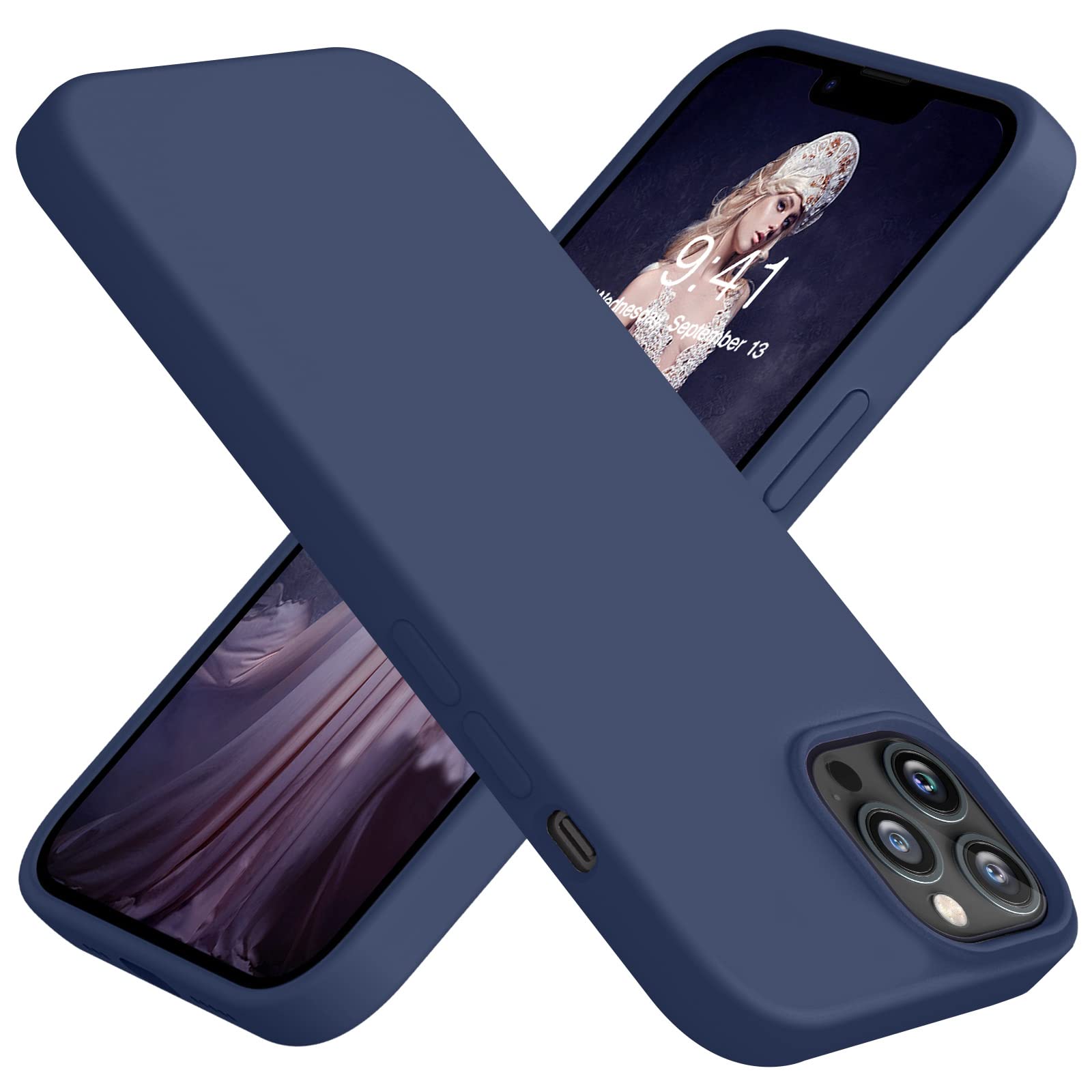 Love 3000 Compatible With Iphone 12 Case And Iphone 12 Pro Case Slim Liquid Silicone Rubber 4 Layers Full Body Protection Shockp