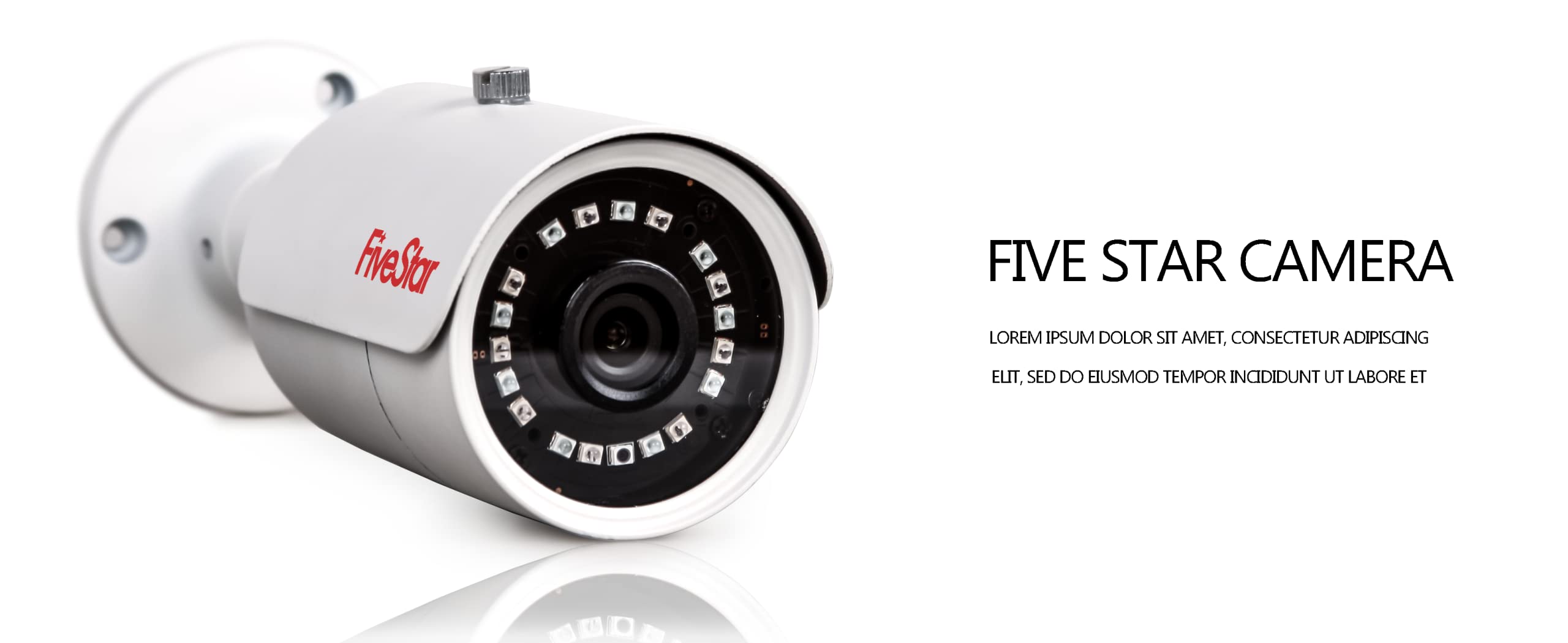 Five Star 4K Professional Security Metal Camera System, 1Pc H.265+ 5Mp Smart Detection Ai Camera & 7Pcs 5Mp Poe Security Cameras