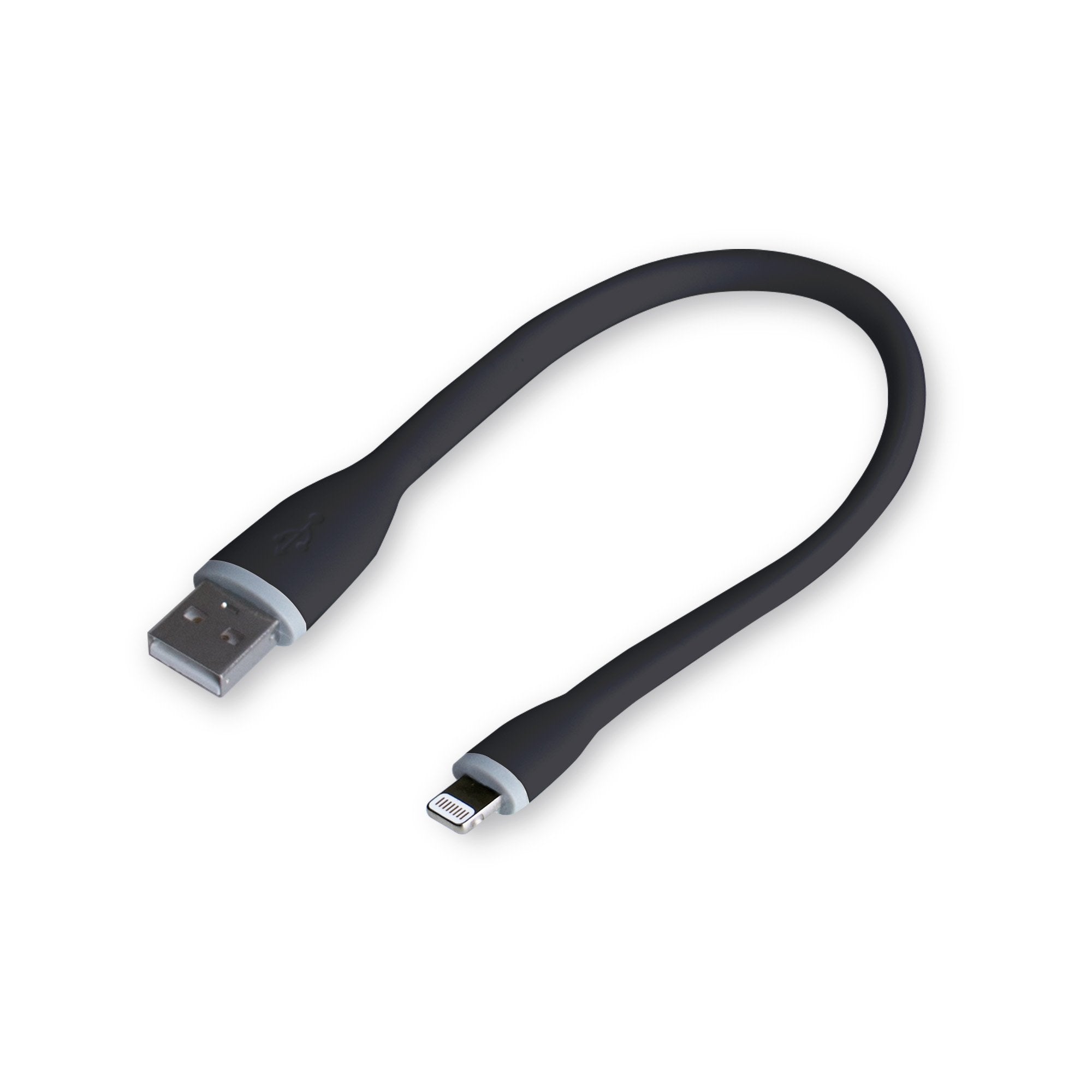 gofanco Flexible & Durable Silicone Compatible with Apple MFi Certified Charge & sync Cable (Black) for iDevices - 9.8 inches (2