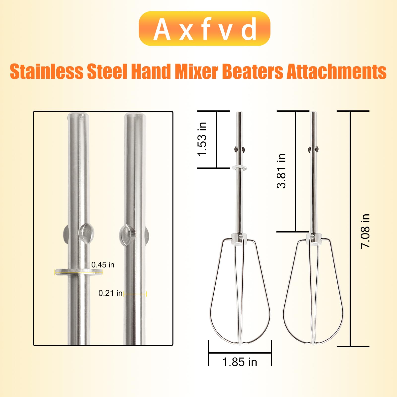 Hand Mixer Beaters Attachments For Kitchenaid Stainless Steel