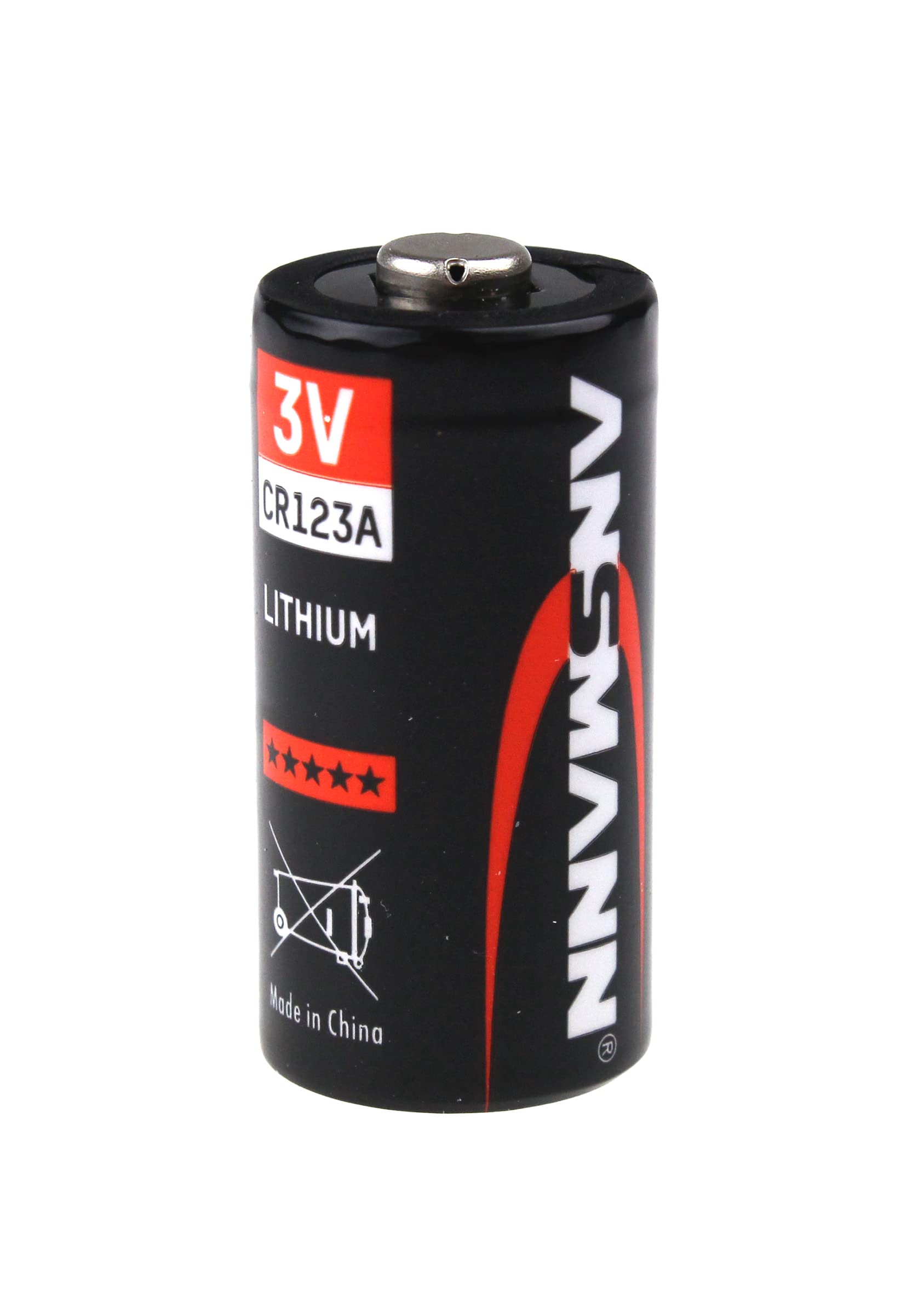 Ansmann Cr123A Special Lithium Battery With High Capacity For Clocks, Radios, Remote Controls, Telephones, Etc. (1 Pack)
