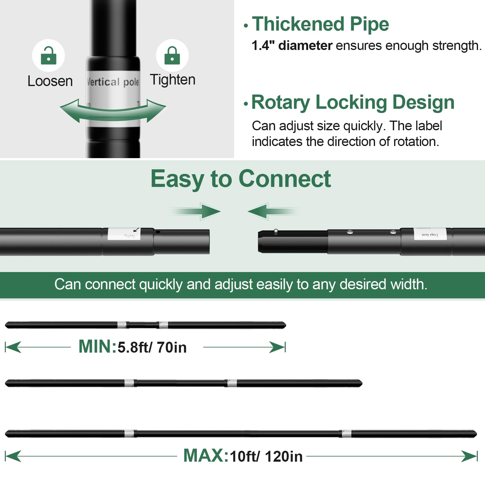 Qoolfoto Pipe And Drape Backdrop Stand Kit 10X10Ft, Heavy Duty Backdrop Stand, Adjustable Metal Background Stand Backdrop For Pa