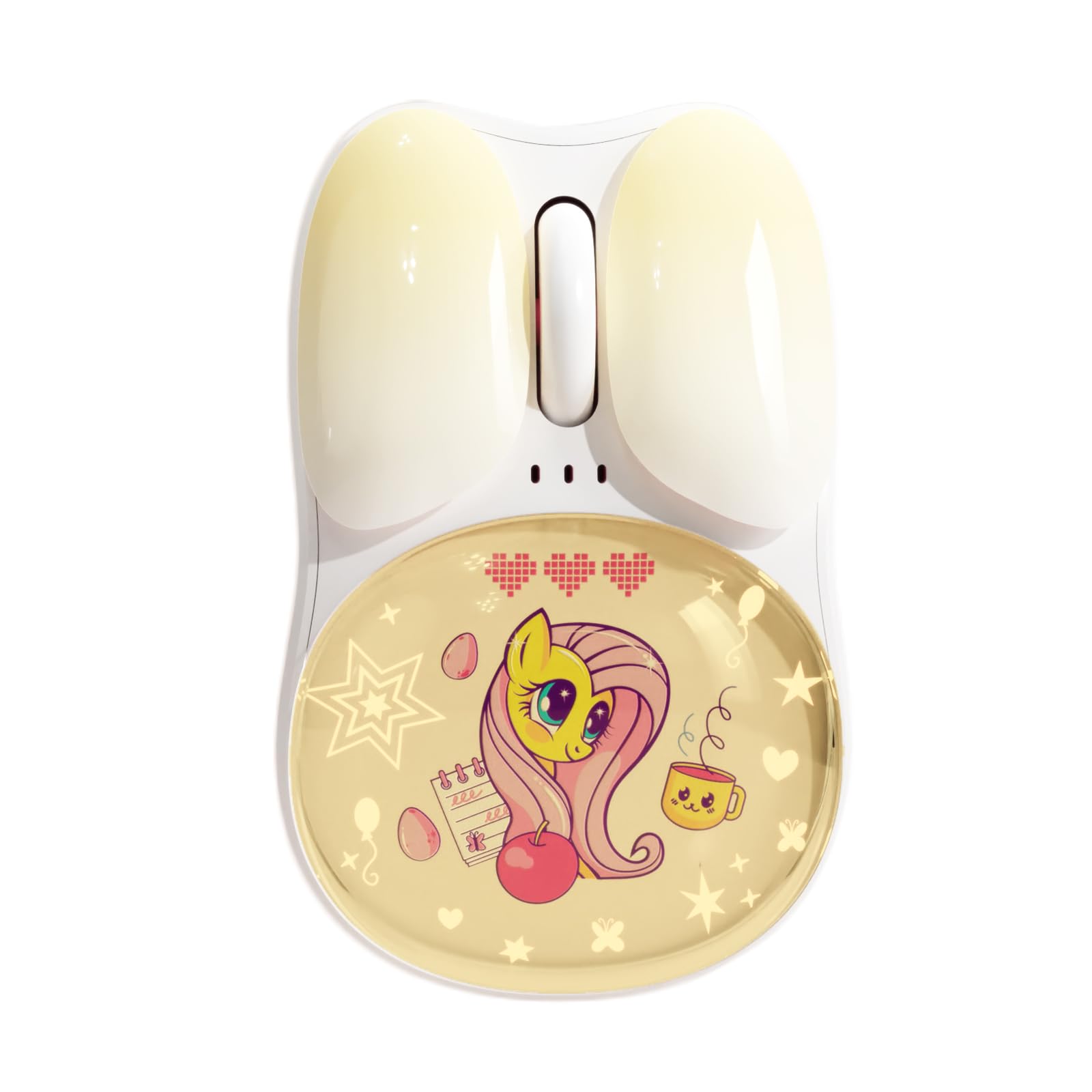 My Little Pony M01 Silent Wireless Mouse, Quiet Clicks, 3 Adjustable DPI (800/1200/1600), DualMode (2.4GHz/Bluetooth), Ergonomi