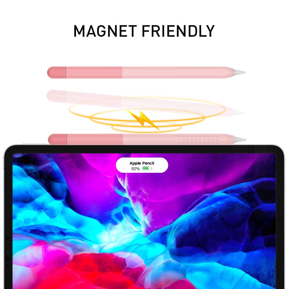 Delidigi Case For Apple Pencil Pro (2024) And Apple Pencil 2Nd Generation Gradient Color Silicone Protective Cover Sleeve Accessories Compatible With Ipencil Magnetic Charging And Double Tap
