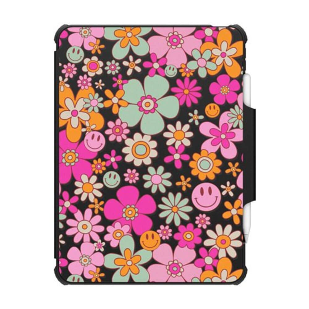 Casetify Impact Folio Case For Ipad Pro 11'' (3Rd/4Th Gen)   Groovy Pattern   Clear Black