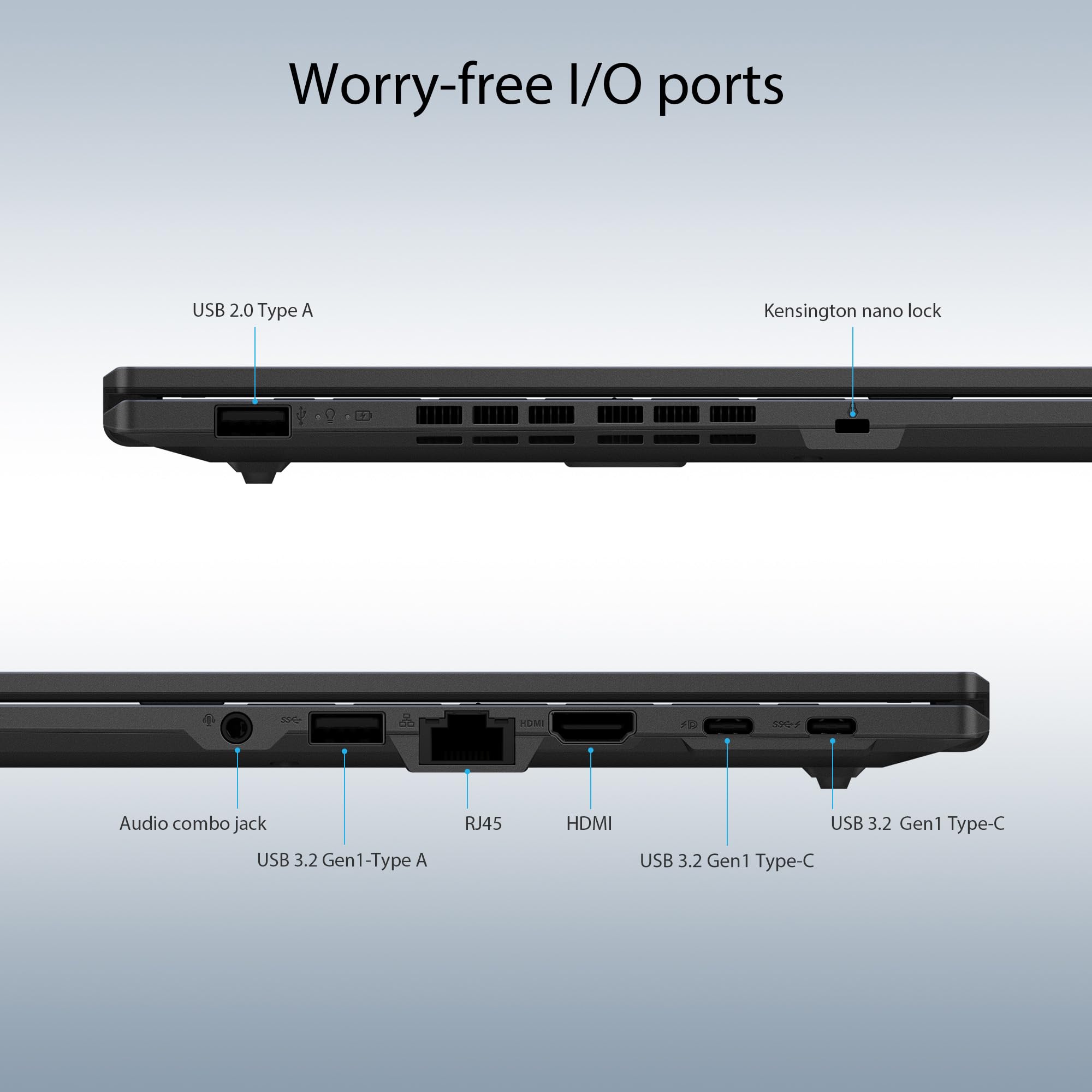 Asus Expertbook B1 15.6    Business Laptop, Intel Core I5-1235U Processor, 16Gb Ram, 256Gb Ssd, Wifi 6, Windows 11 Pro, B1502Cba