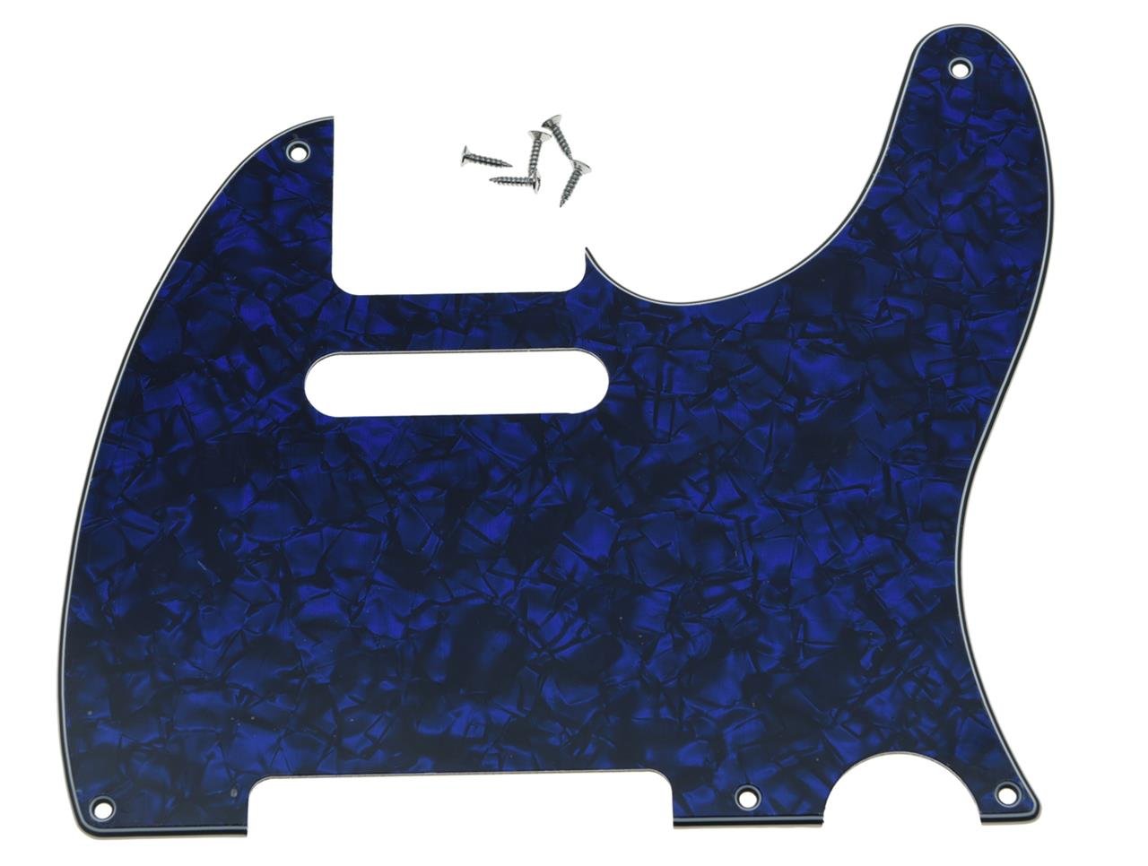 Kaish American Vintage 5 Hole Tele Pickguard Tl Guitar Pick Guard Scratch Plate For Tele/Telecaster Blue Pearl