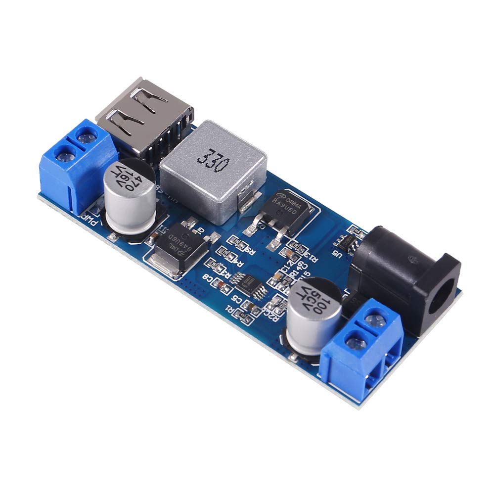 Aceirmc 2Pcs Buck Converter 12V To 5V 5A Usb Voltage Regulator Dc 9V 36V Step Down To Dc 5V 5.3V 5.2V 3.5 6A Volt Transformer Po