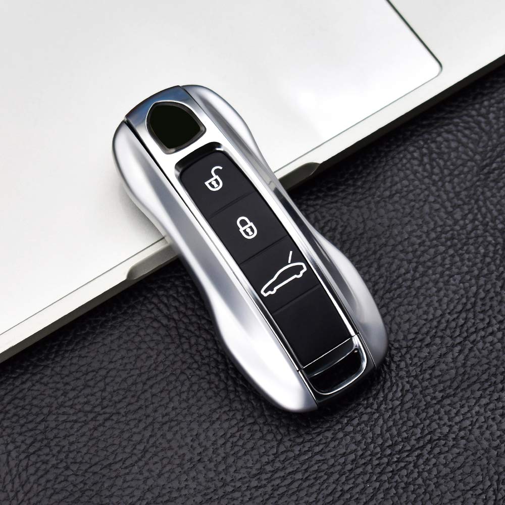 Sanrily Samrt Key Fob Replacement Cover For Porsche Cayenne 911 Taycan Panamera 2020 Keyless Entry Remote Key Case Abs Plastic K