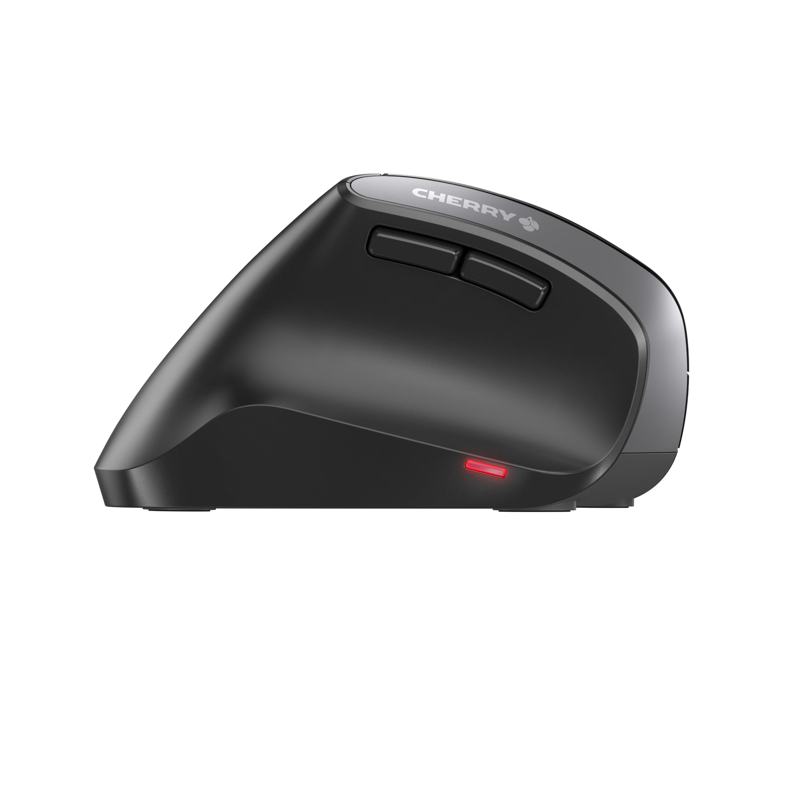 Cherry Mw 4500   Ergonomic Wireless Mouse   Left Handed   1200 Dpi   Thumb Buttons   Extra Small Nano Receiver, Black (Jw 4550)